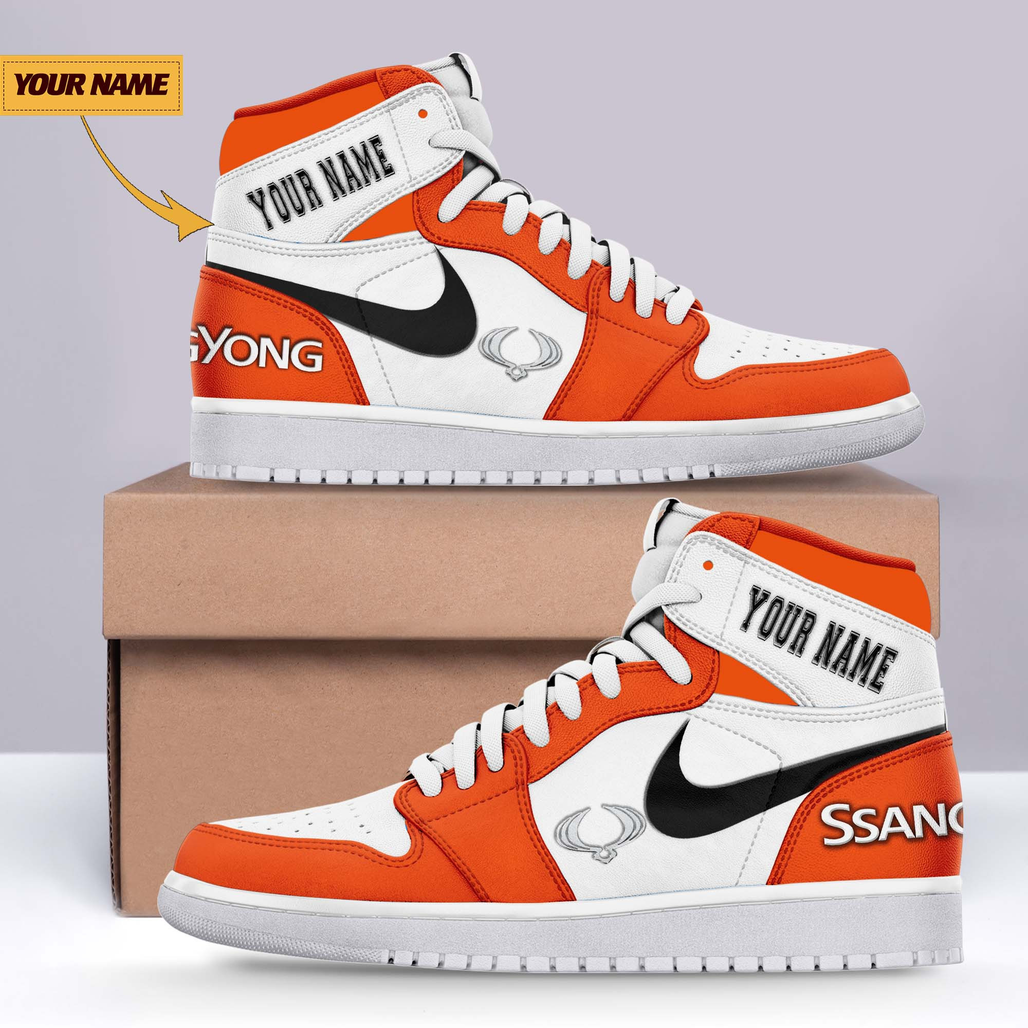 JWFancy SsangYong Motor AJ1 High Sneakers Shoes For Men And Women