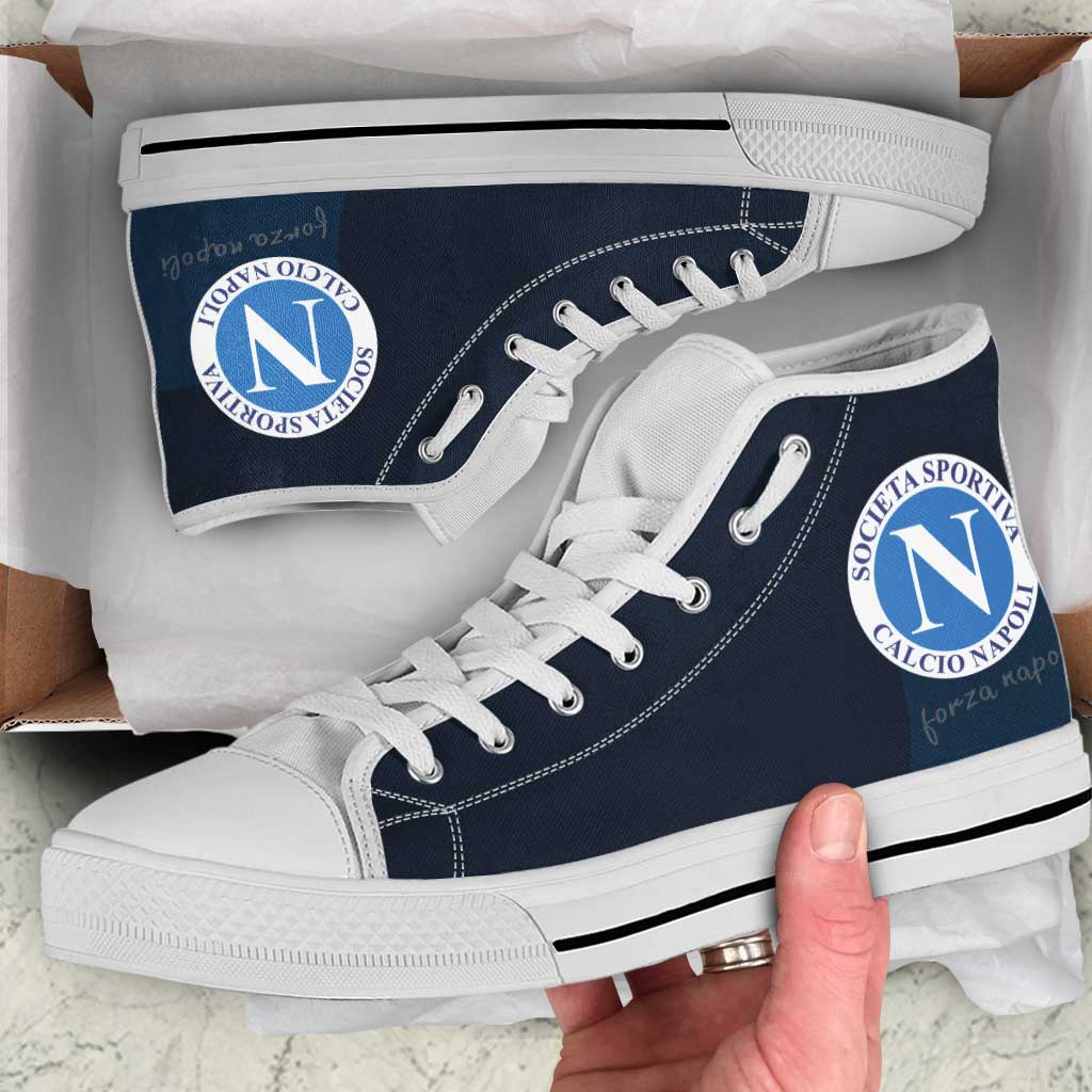 JWFancy SSC Napoli High Top Canvas Sneakers Shoes For Men And Women