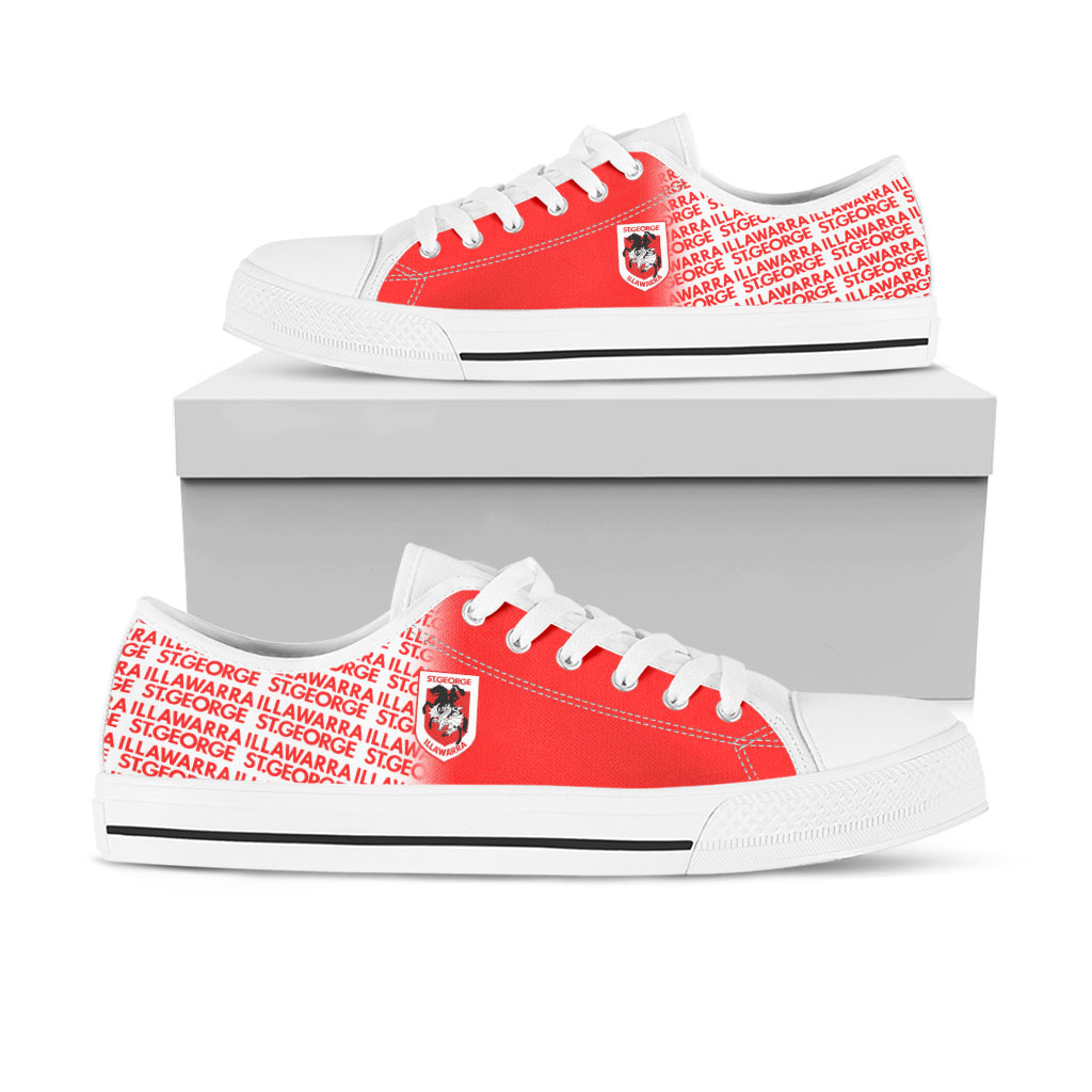 JWFancy St. George Illawarra Dragons Low Top Canvas Sneakers Shoes For Men And Women