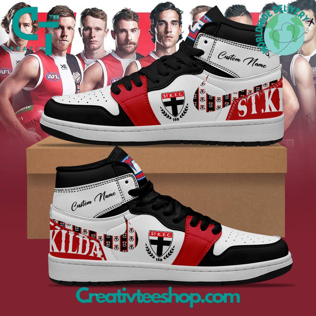 JWFancy St Kilda Saints AJ1 High Sneakers Shoes For Men And Women