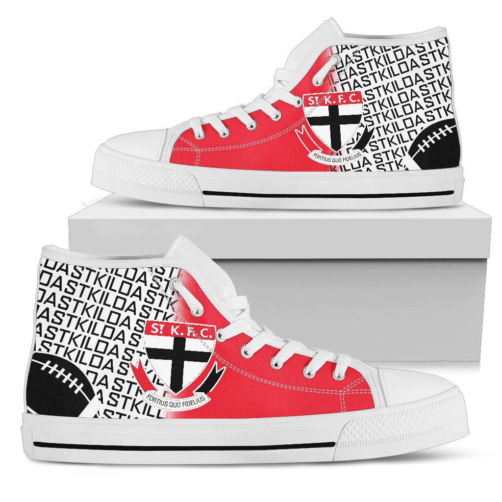 JWFancy St Kilda Saints High Top Canvas Sneakers Shoes For Men And Women