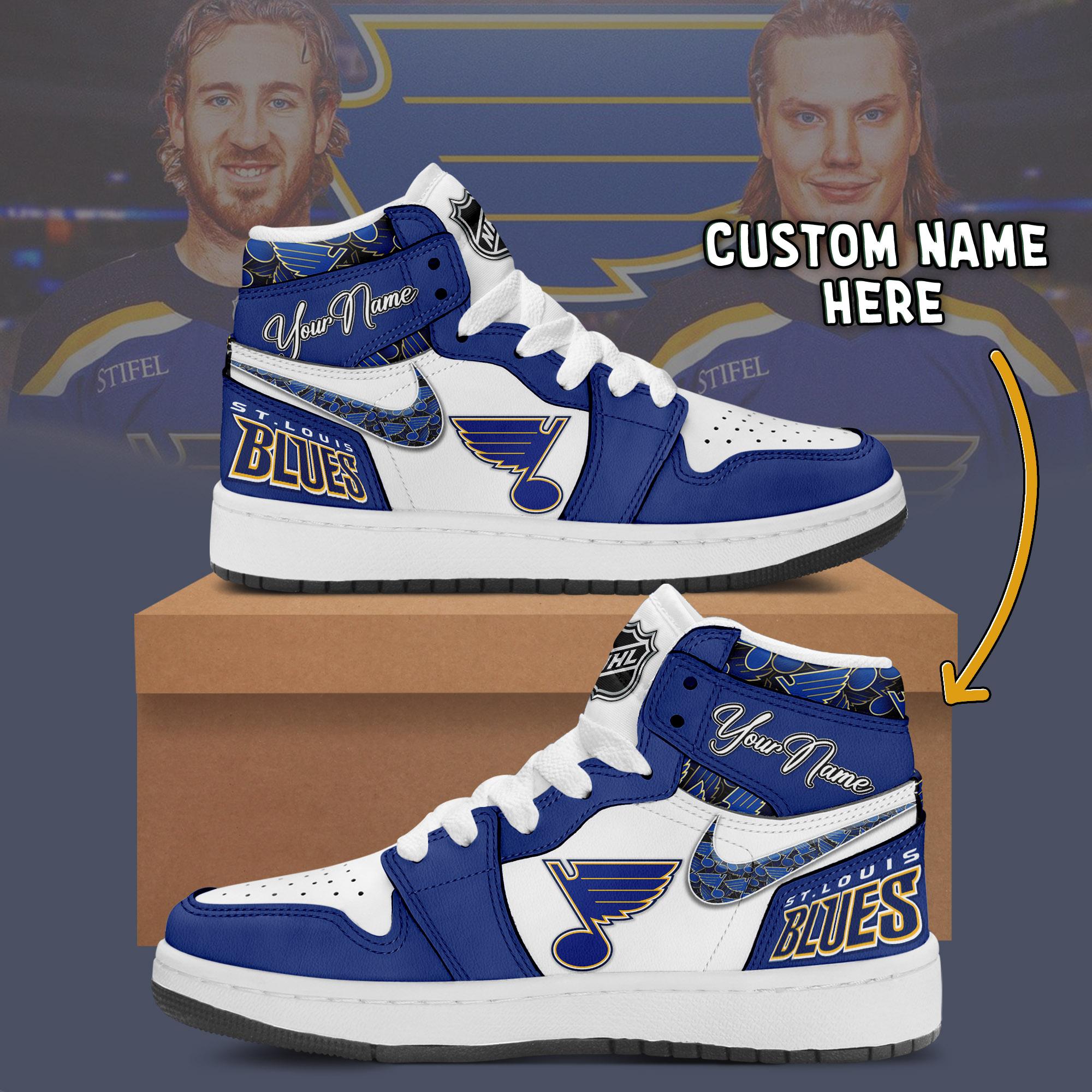 JWFancy St. Louis Blues AJ1 High Sneakers Shoes For Men And Women