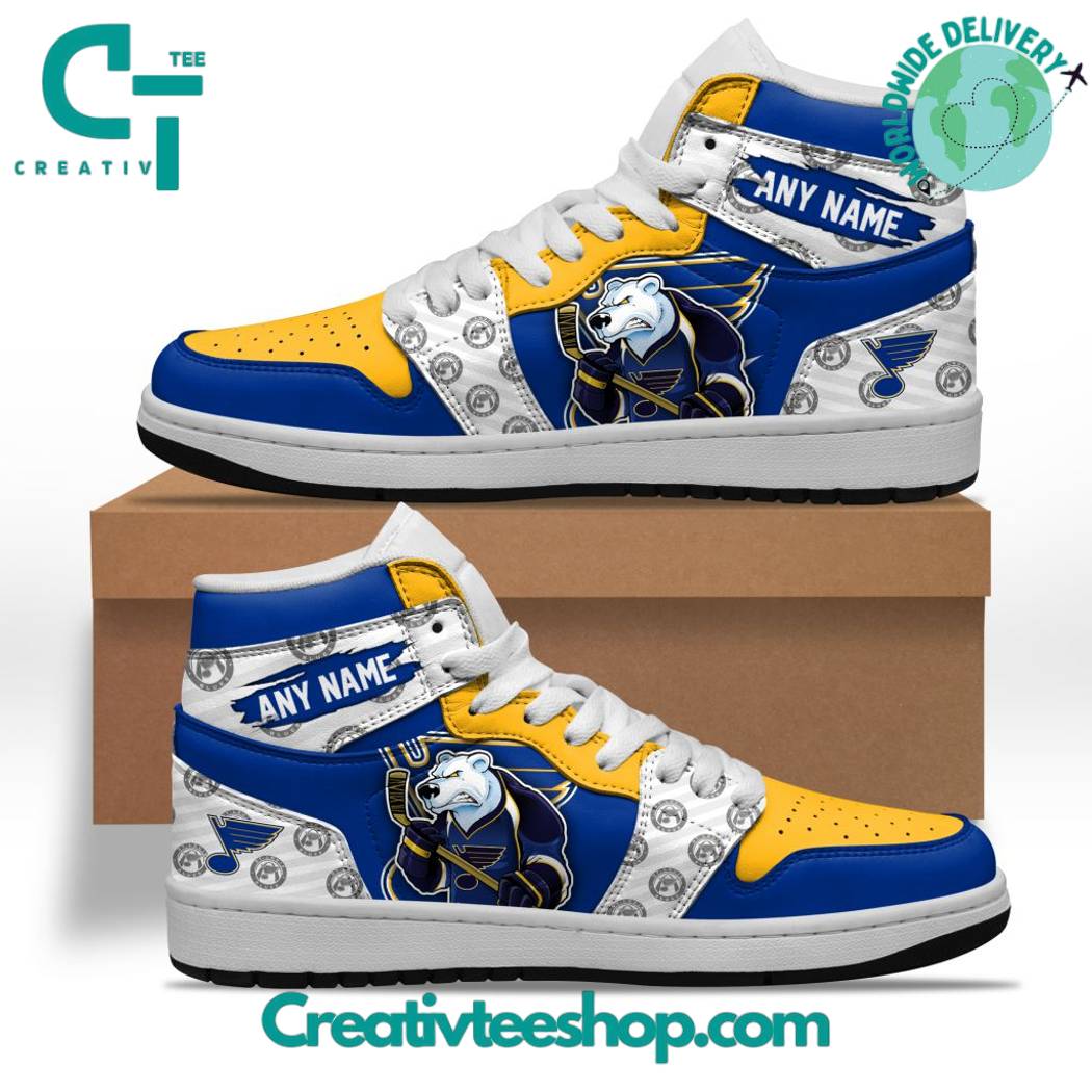 JWFancy St Louis Blues AJ1 High Sneakers Shoes For Men And Women
