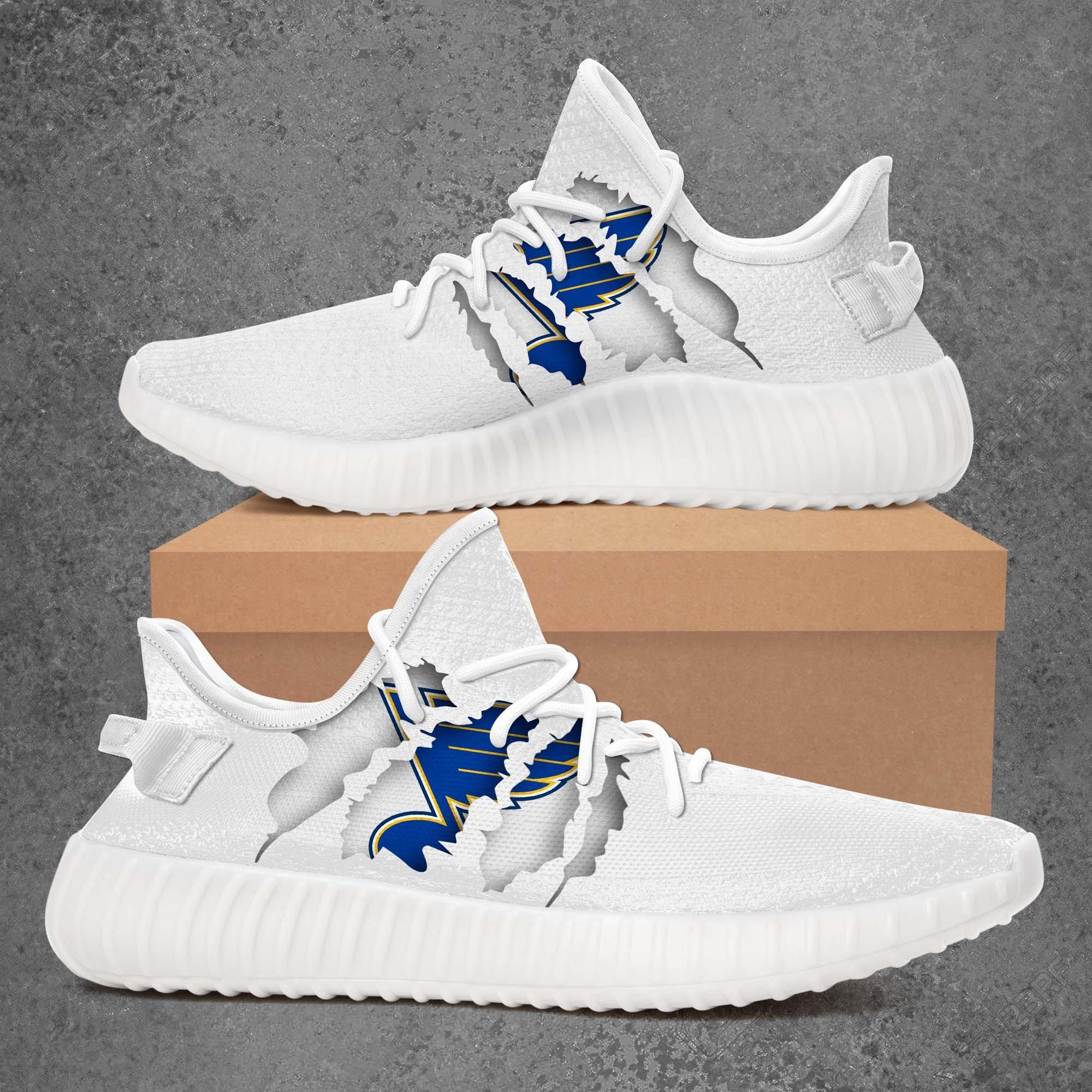 JWFancy St. Louis Blues Yeezy Boost Shoes For Men And Women