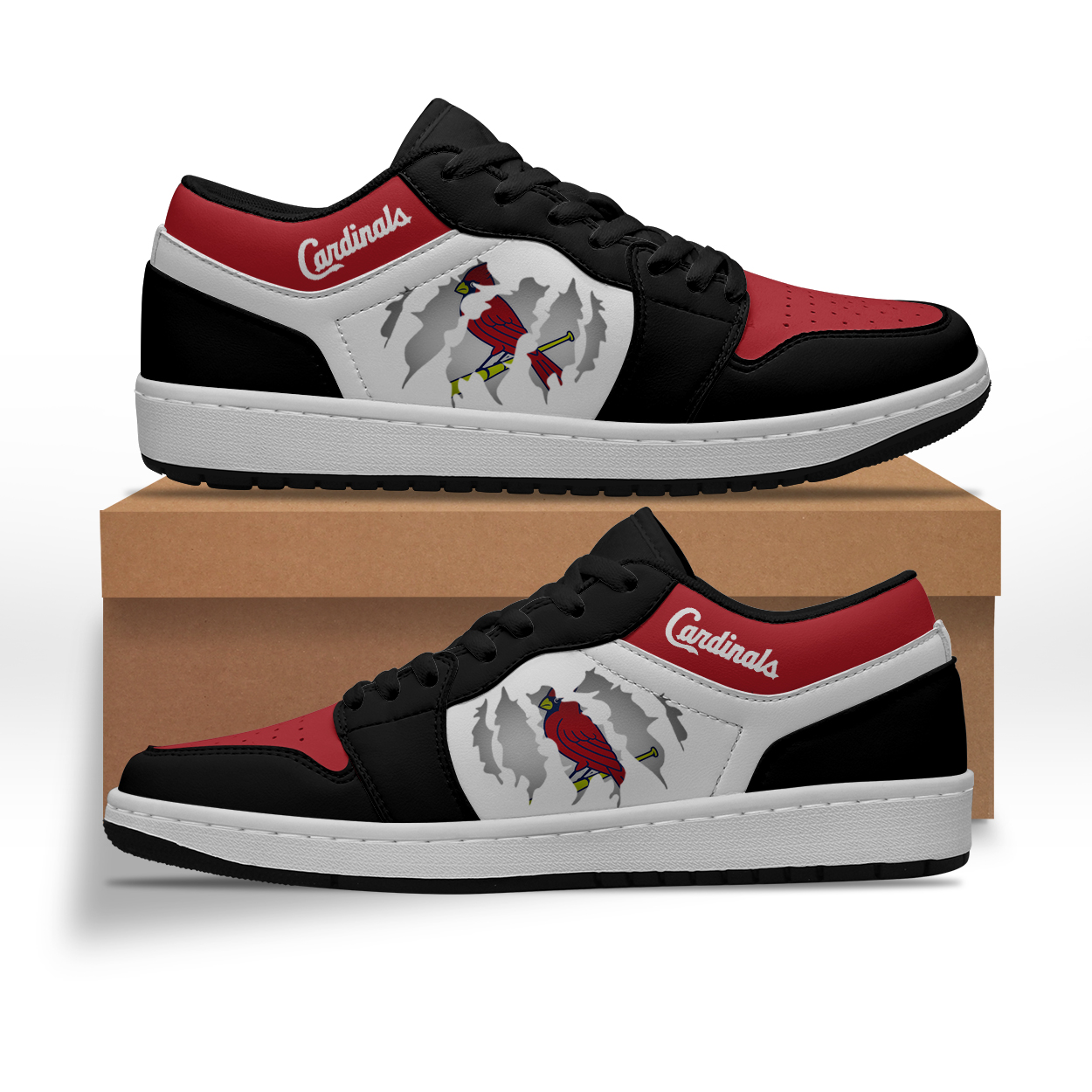JWFancy St. Louis Cardinals AJ1 Low Sneakers Shoes For Men And Women