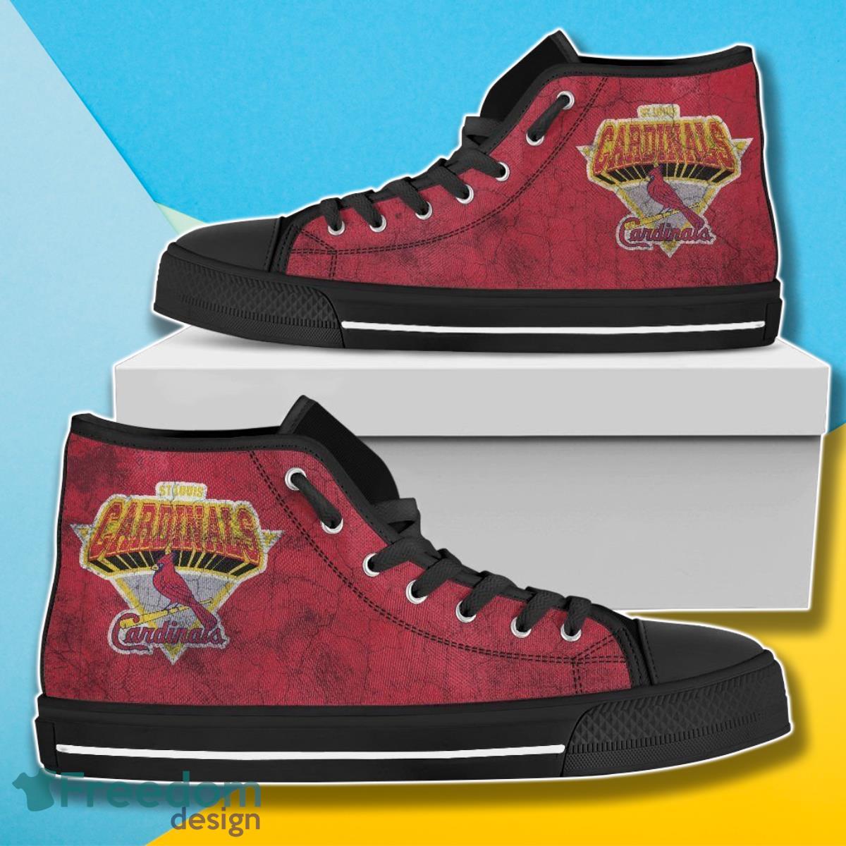 JWFancy St Louis Cardinals High Top Canvas Sneakers Shoes For Men And Women