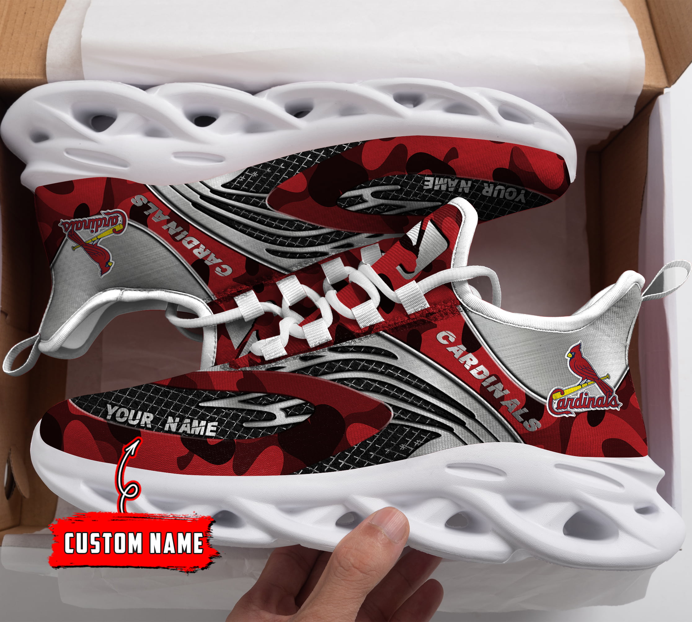 JWFancy St Louis Cardinals MLB Max Soul Shoes Sneakers For Men And Women