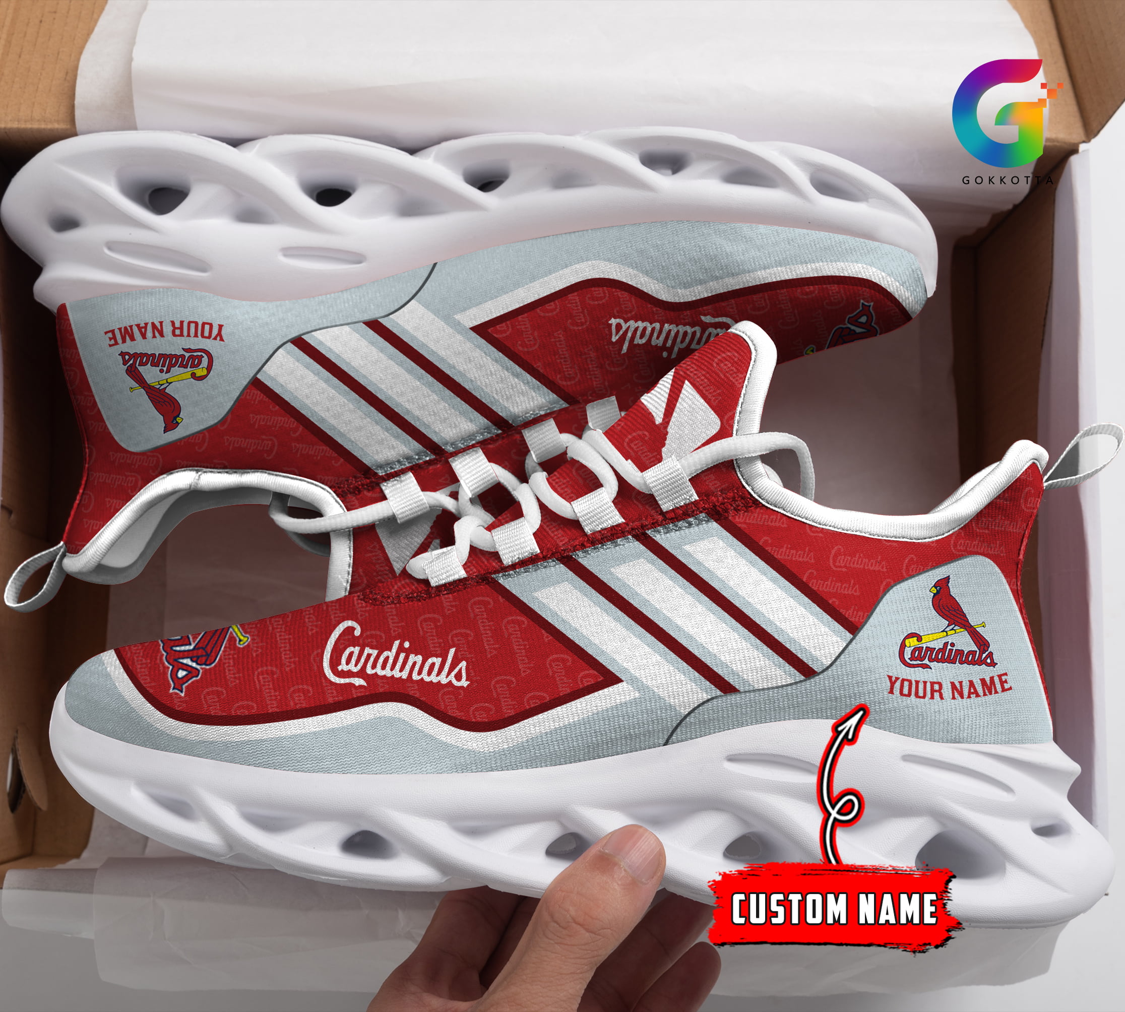 JWFancy St Louis Cardinals MLB Max Soul Shoes Sneakers For Men And Women