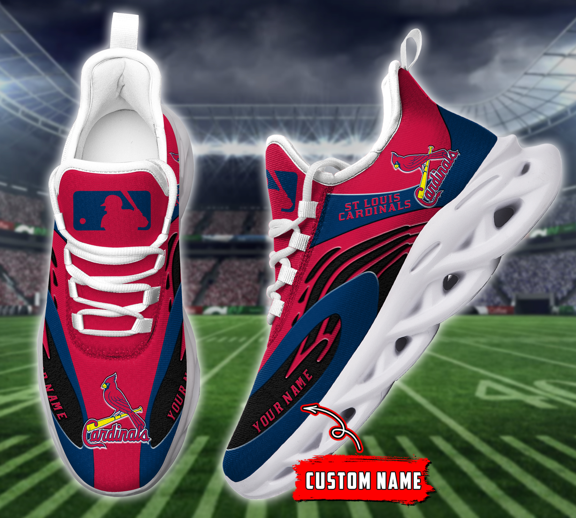 JWFancy St Louis Cardinals MLB Max Soul Shoes Sneakers For Men And Women