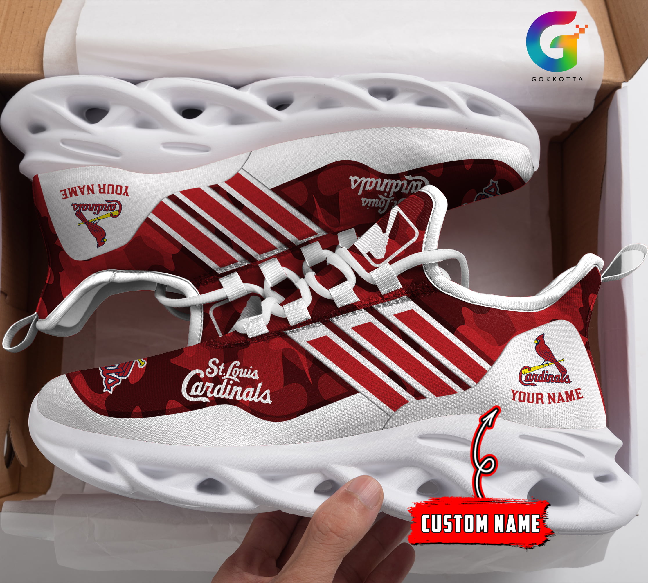 JWFancy St Louis Cardinals MLB Max Soul Shoes Sneakers For Men And Women