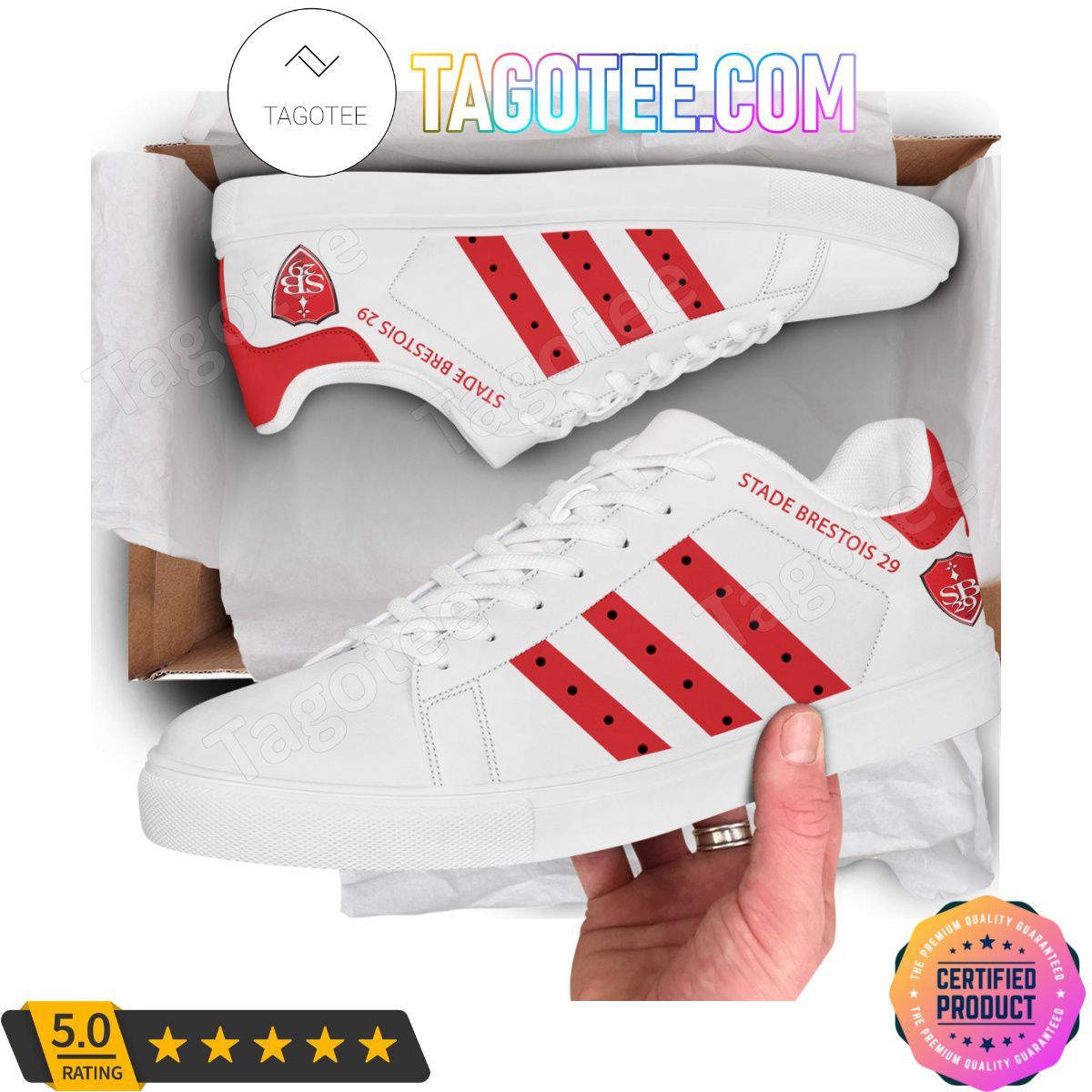 JWFancy Stade de Reims Skate Stan Shoes Sneakes For Men And Women