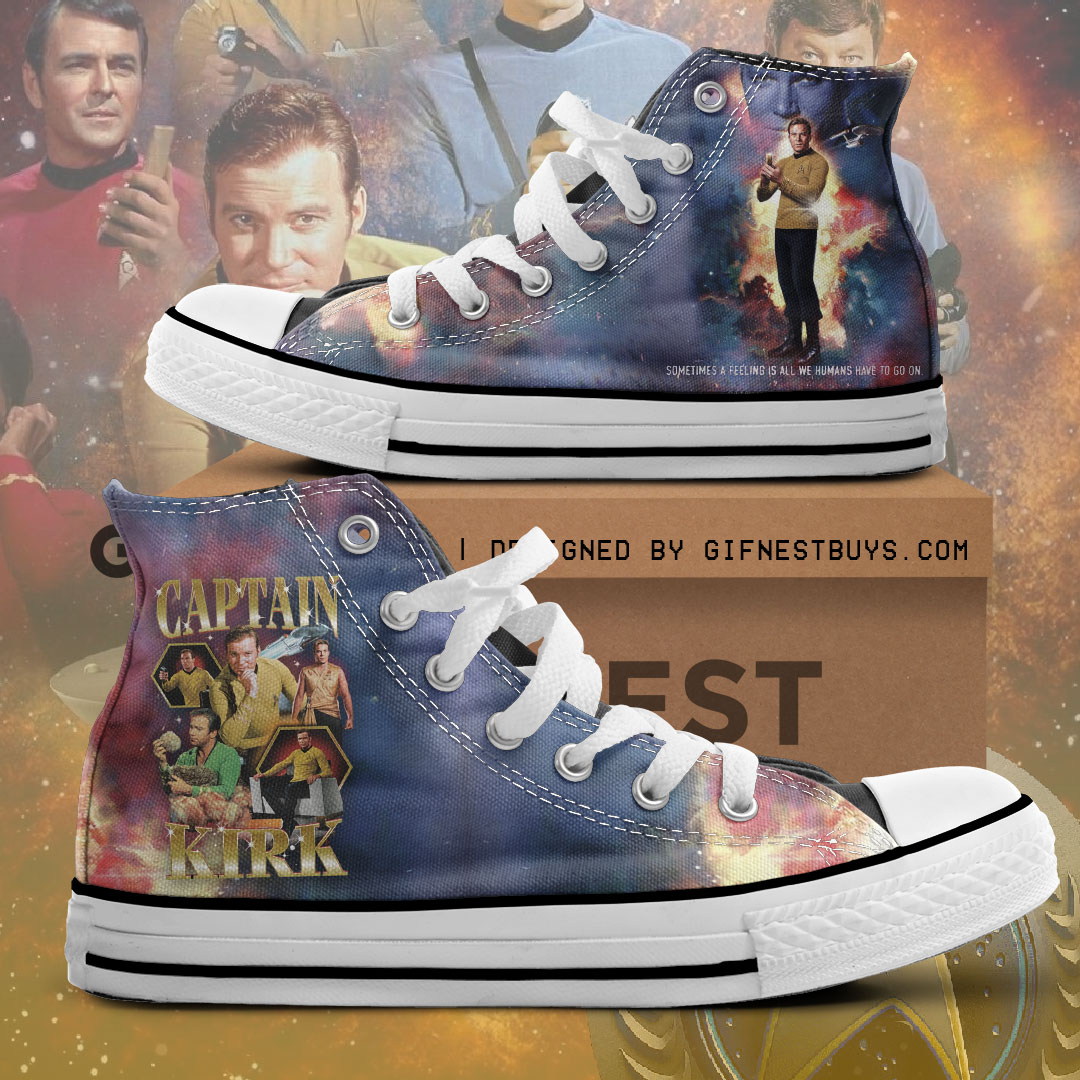 JWFancy Star Trek High Top Canvas Sneakers Shoes For Men And Women