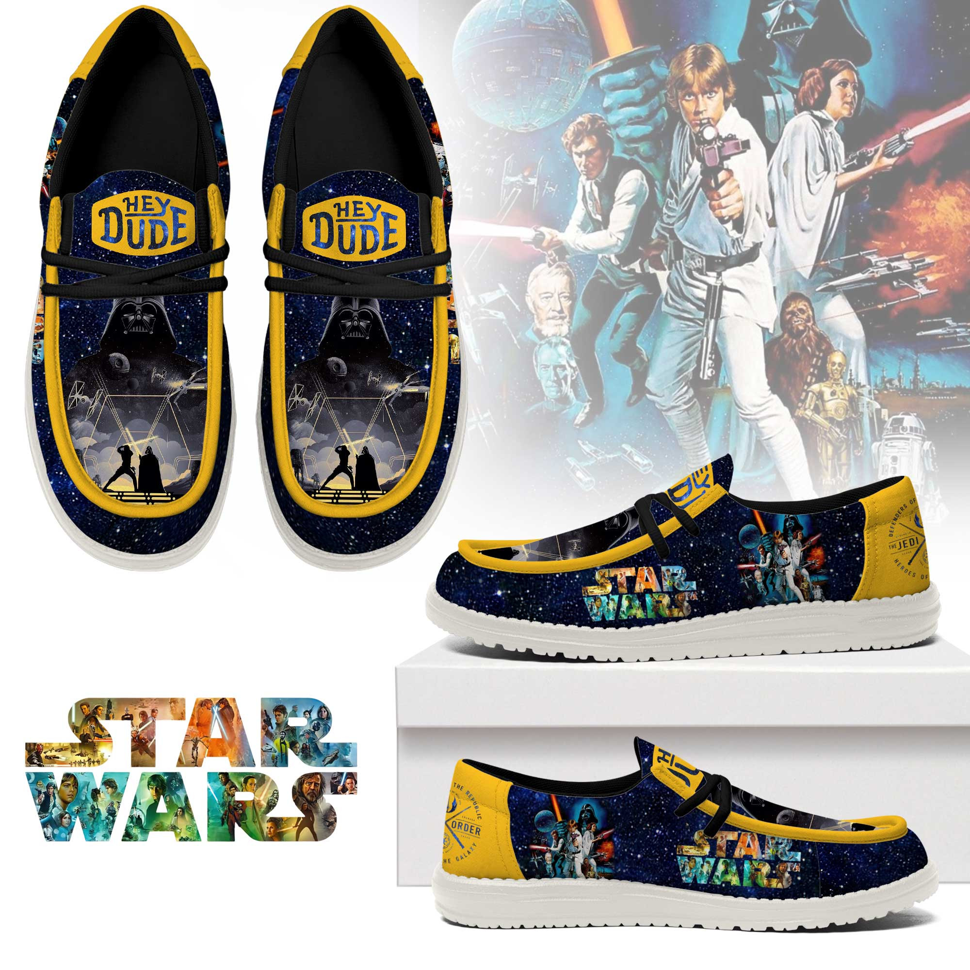 JWFancy Star Wars – Custom Name Hey Dude