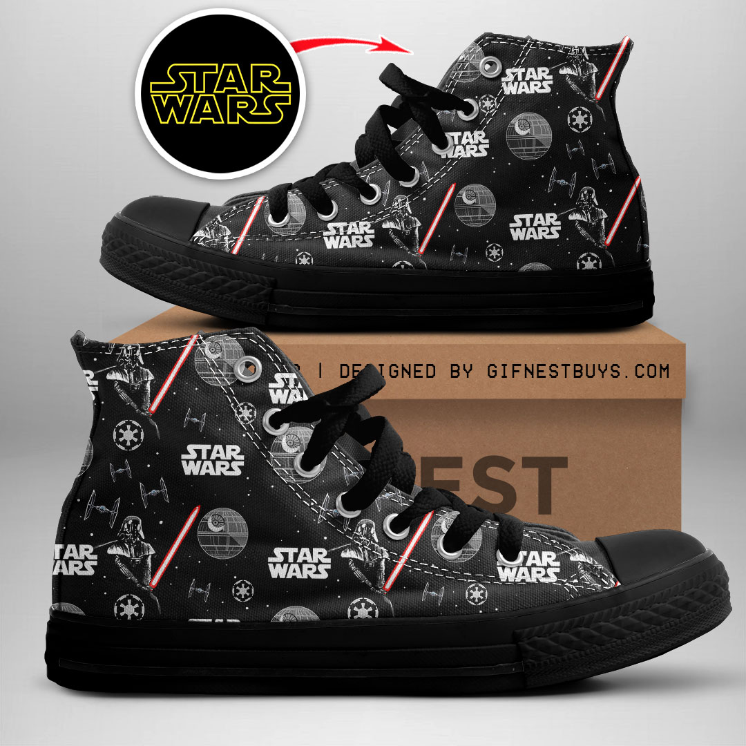 JWFancy Star Wars High Top Canvas Sneakers Shoes For Men And Women