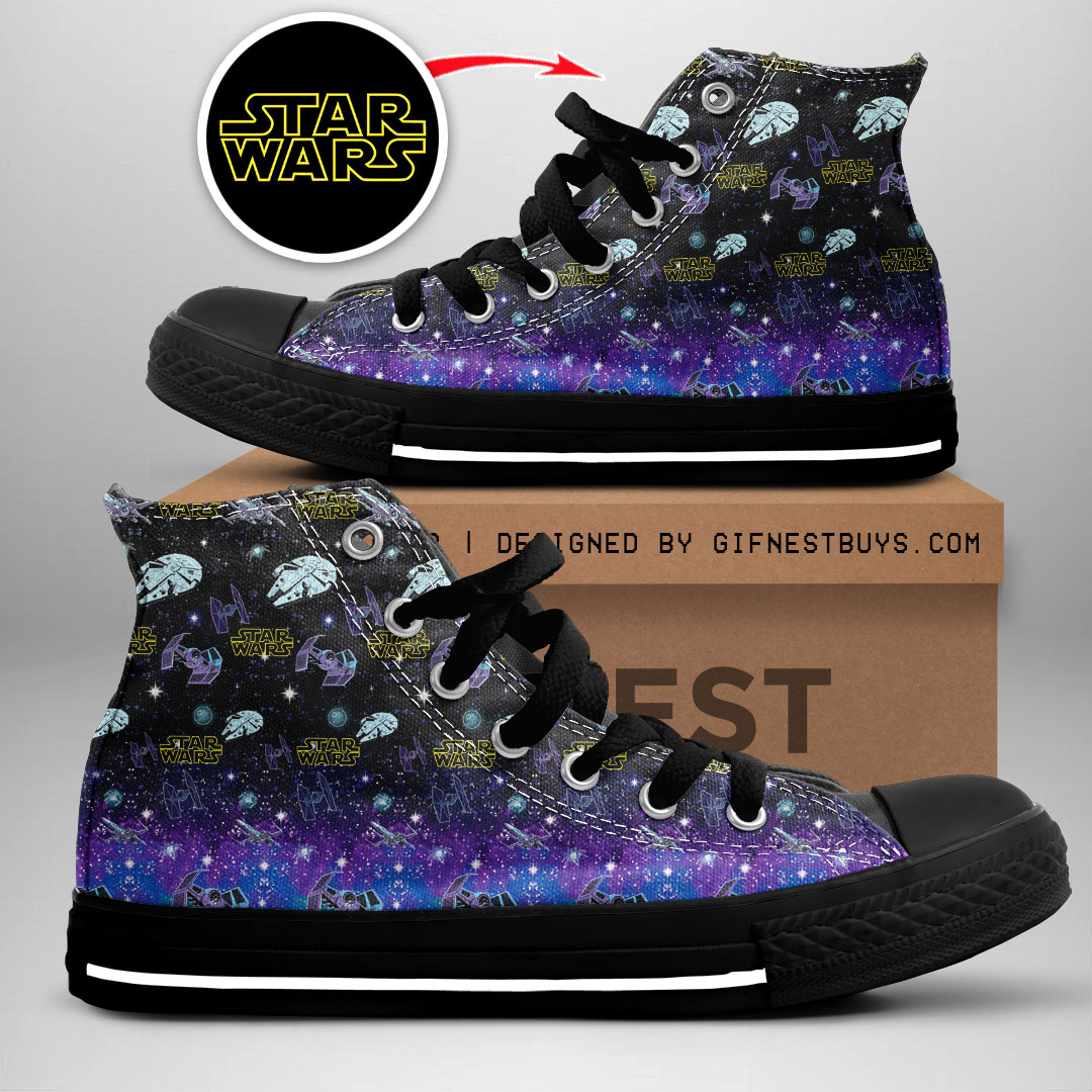 JWFancy Star Wars High Top Canvas Sneakers Shoes For Men And Women