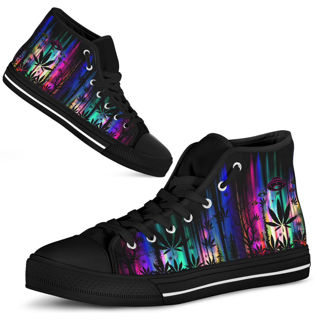 JWFancy Stay High All Night - Weed High Top Canvas Sneakers Shoes For Men And Women