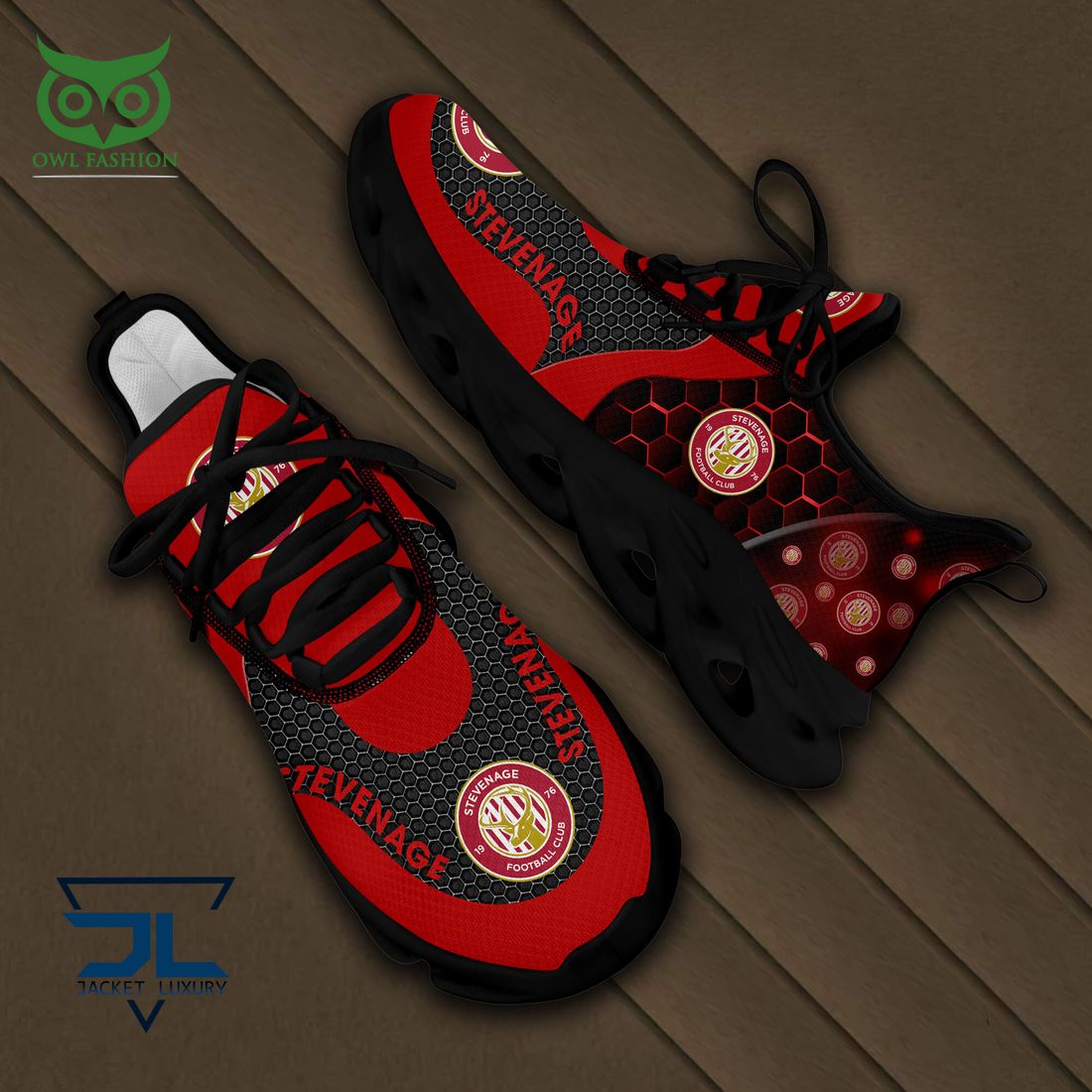 JWFancy Stevenage Football Club Max Soul Shoes Sneakers For Men And Women