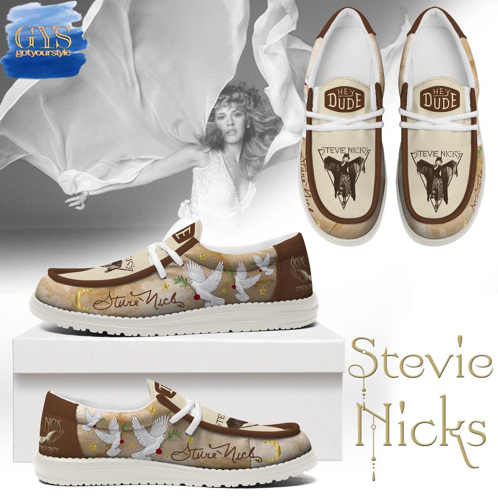 JWFancy Stevie Nicks Wild Heart Hey Dude Shoes Wally Men's Lace Up Loafers Comfortable For Men And Women