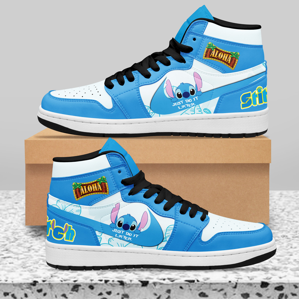 JWFancy Stitch AJ1 High Sneakers Shoes For Men And Women