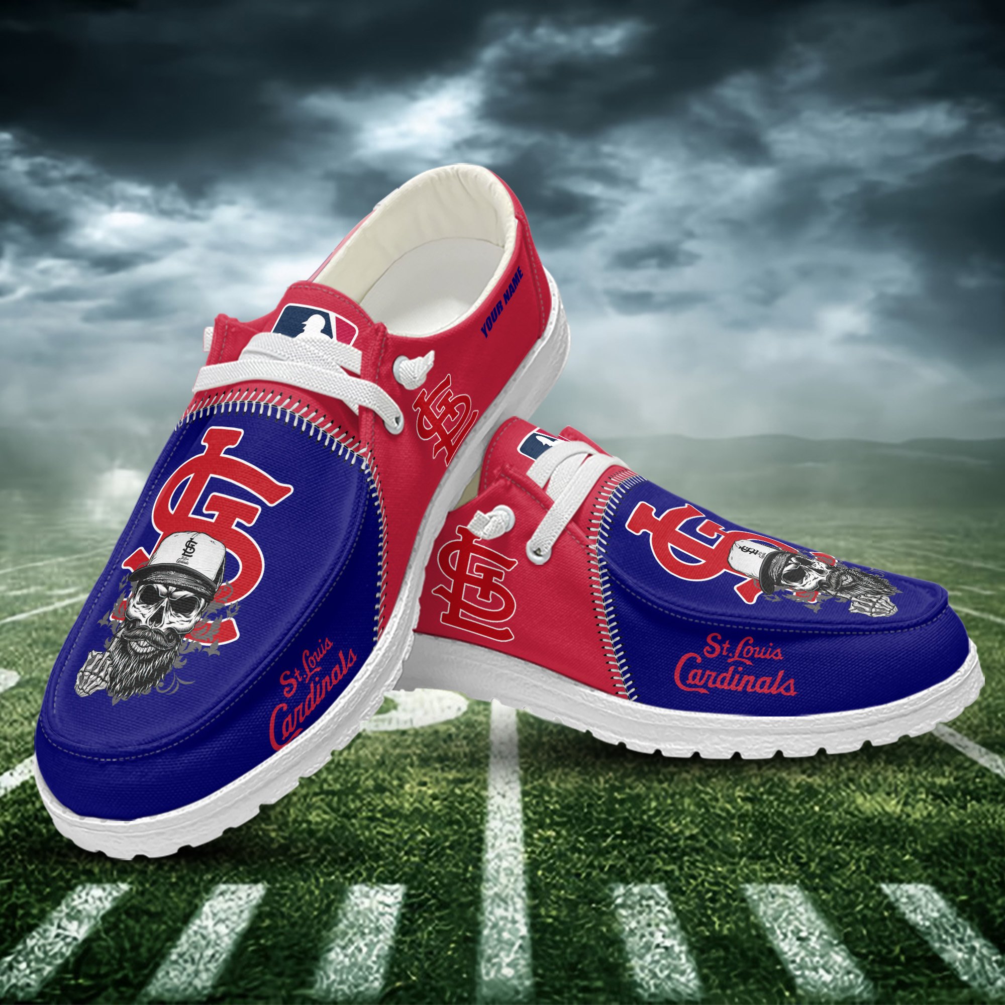 JWFancy St.Louis Cardinals Hey Dude Shoes Wally Men's Lace Up Loafers Comfortable For Men And Women