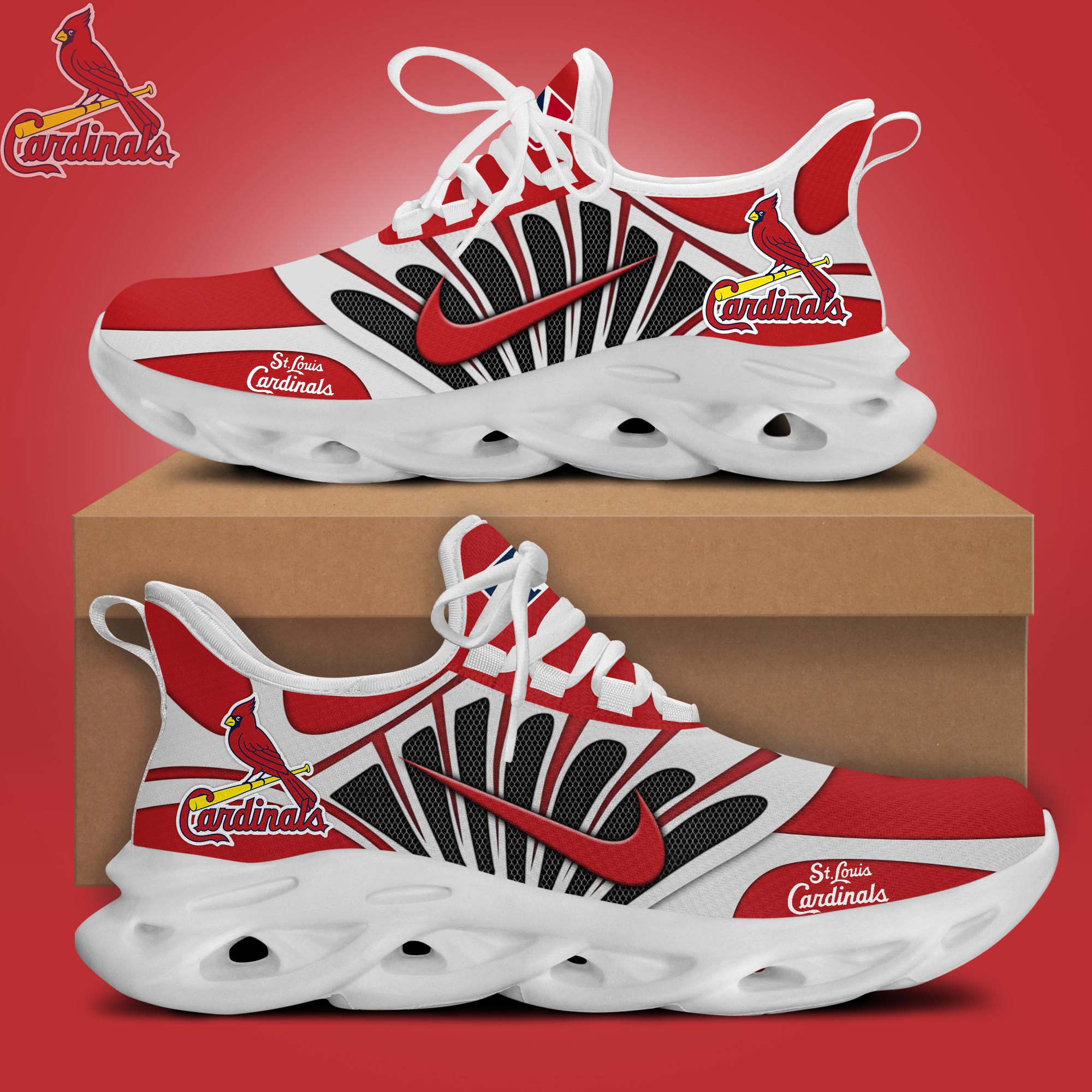 JWFancy St.Louis Cardinals Max Soul Shoes Sneakers For Men And Women
