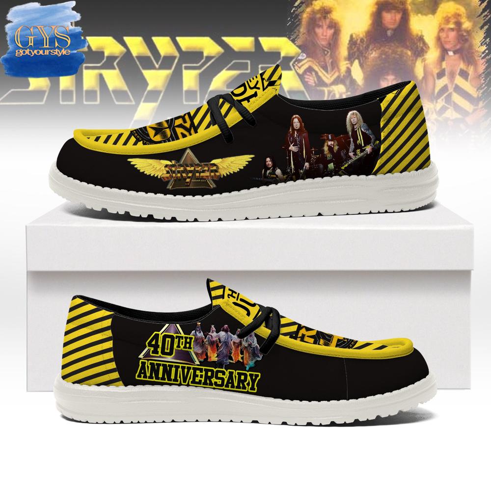 JWFancy Stryper Band Hey Dude Shoes Wally Men's Lace Up Loafers Comfortable For Men And Women
