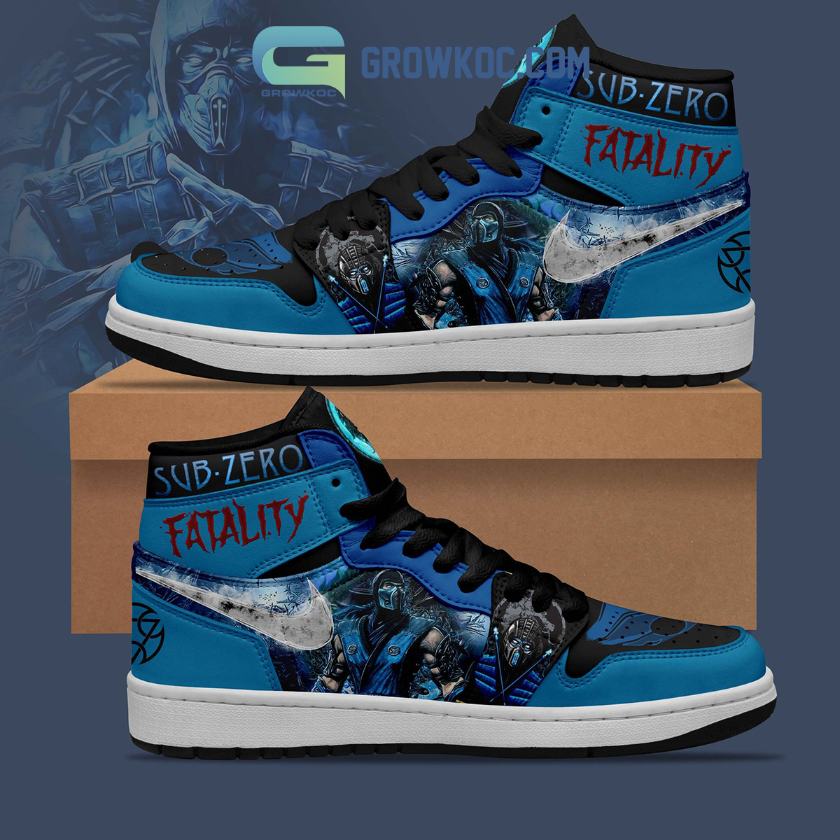 JWFancy Sub Zero Fatality AJ1 High Sneakers Shoes For Men And Women