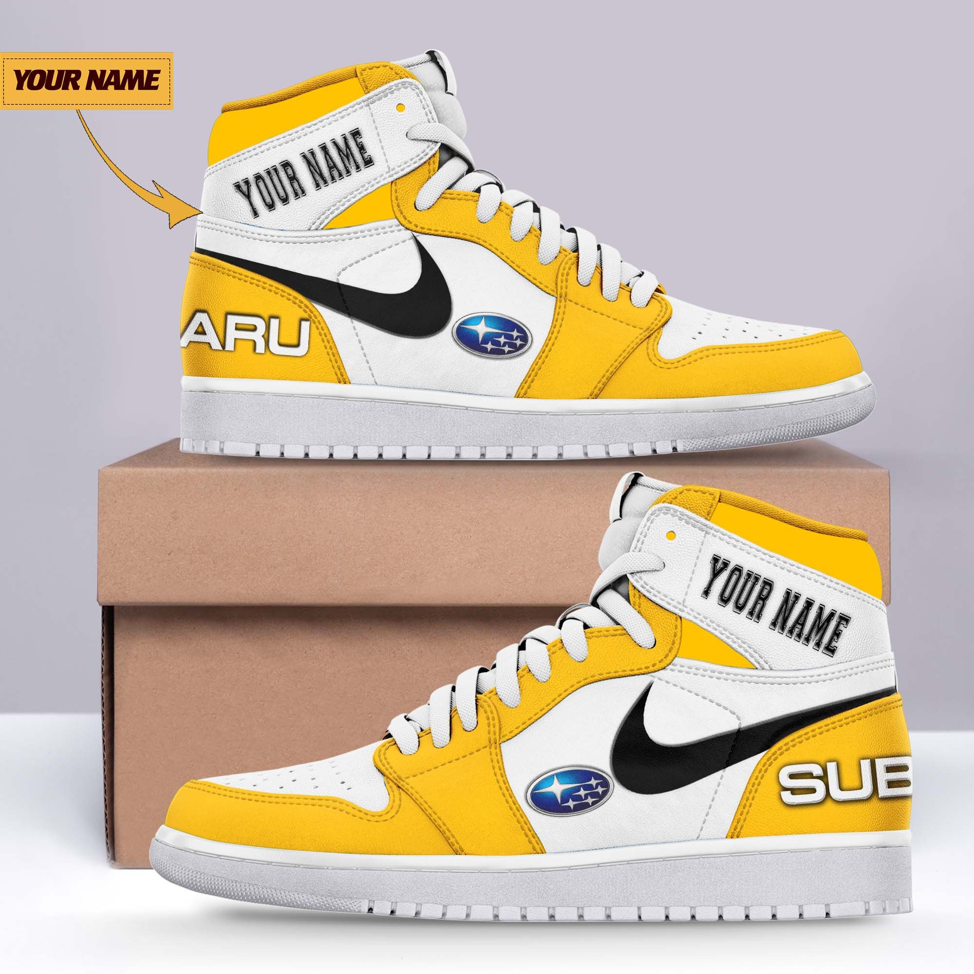 JWFancy Subaru AJ1 High Sneakers Shoes For Men And Women