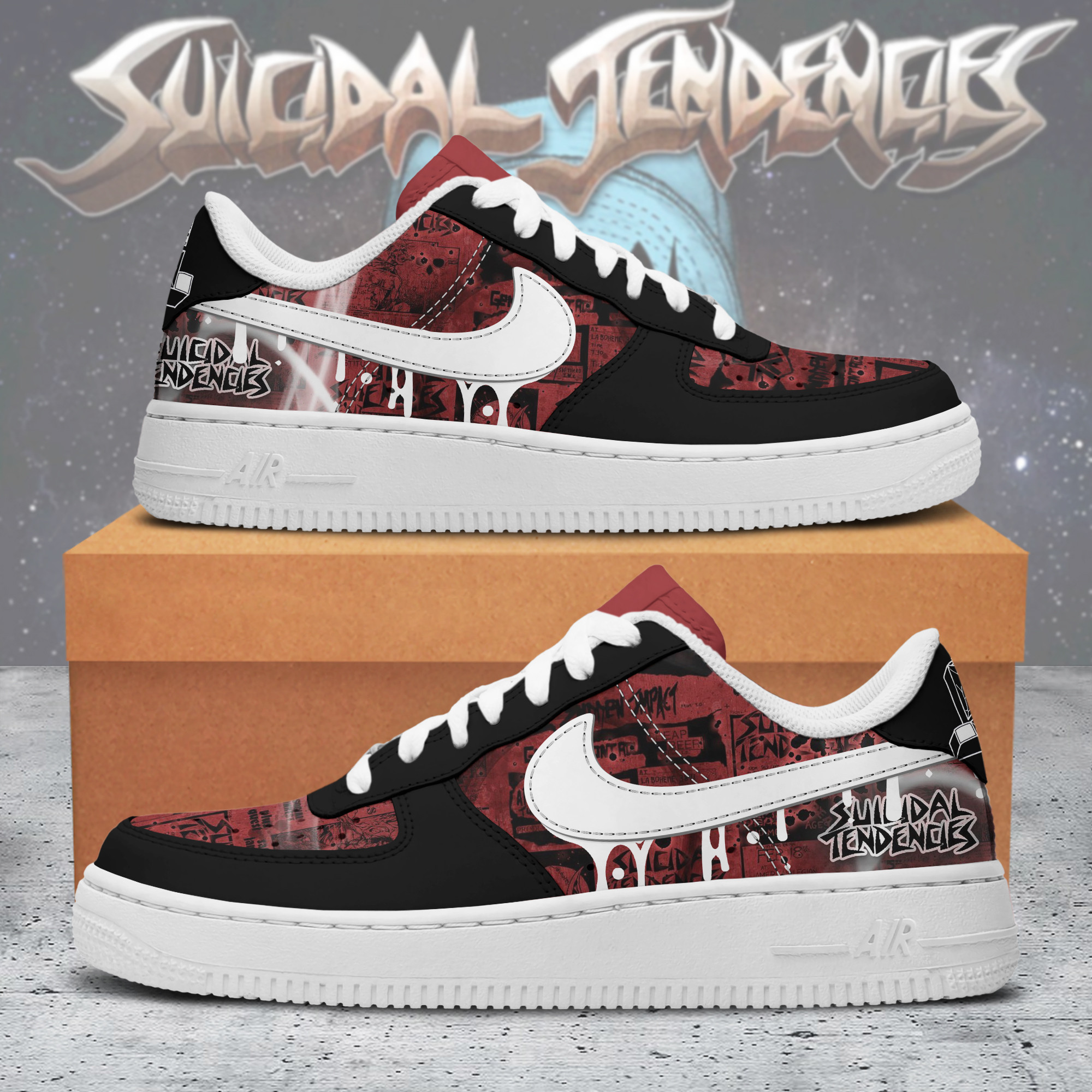 JWFancy Suicidal Tendencies Air Low-Top Sneakers Shoes For Men And Women