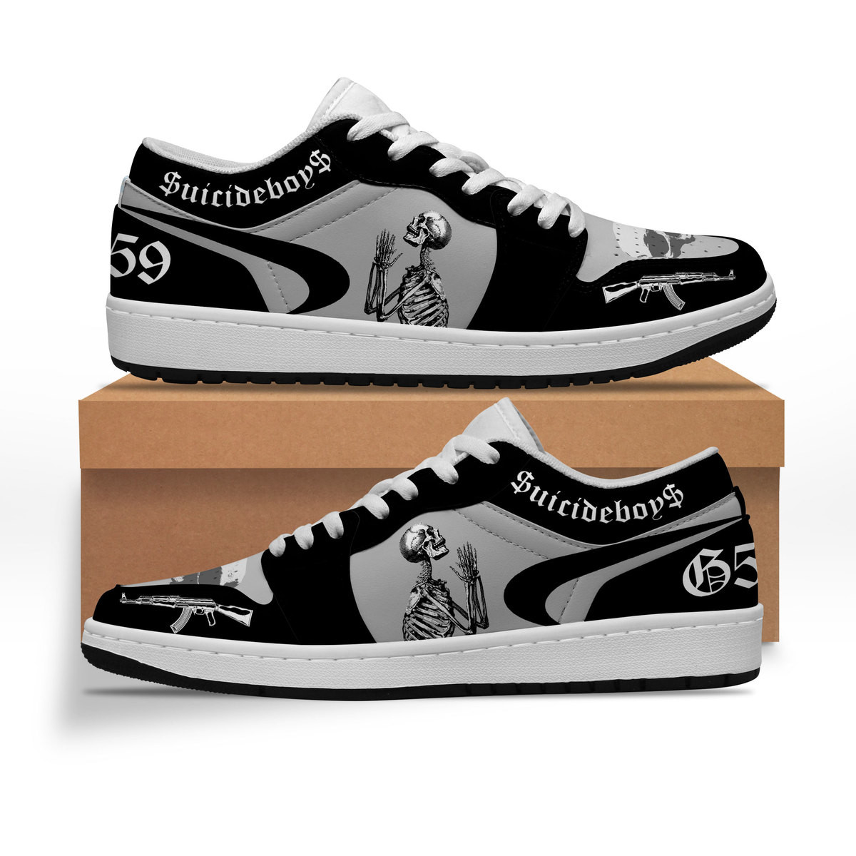 JWFancy Suicideboys AJ1 Low Sneakers Shoes For Men And Women