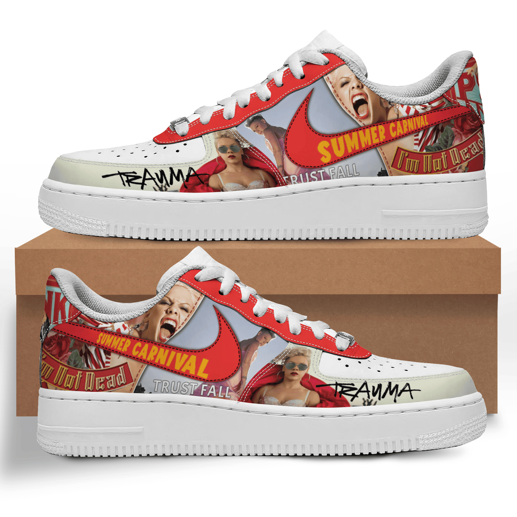 JWFancy Summer Carnival Air Low-Top Sneakers Shoes For Men And Women