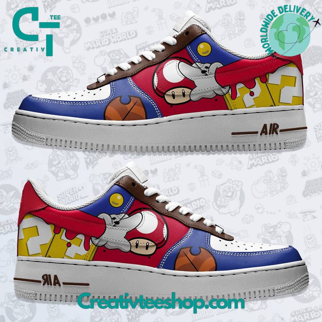 JWFancy Super Mario Air Low-Top Sneakers Shoes For Men And Women