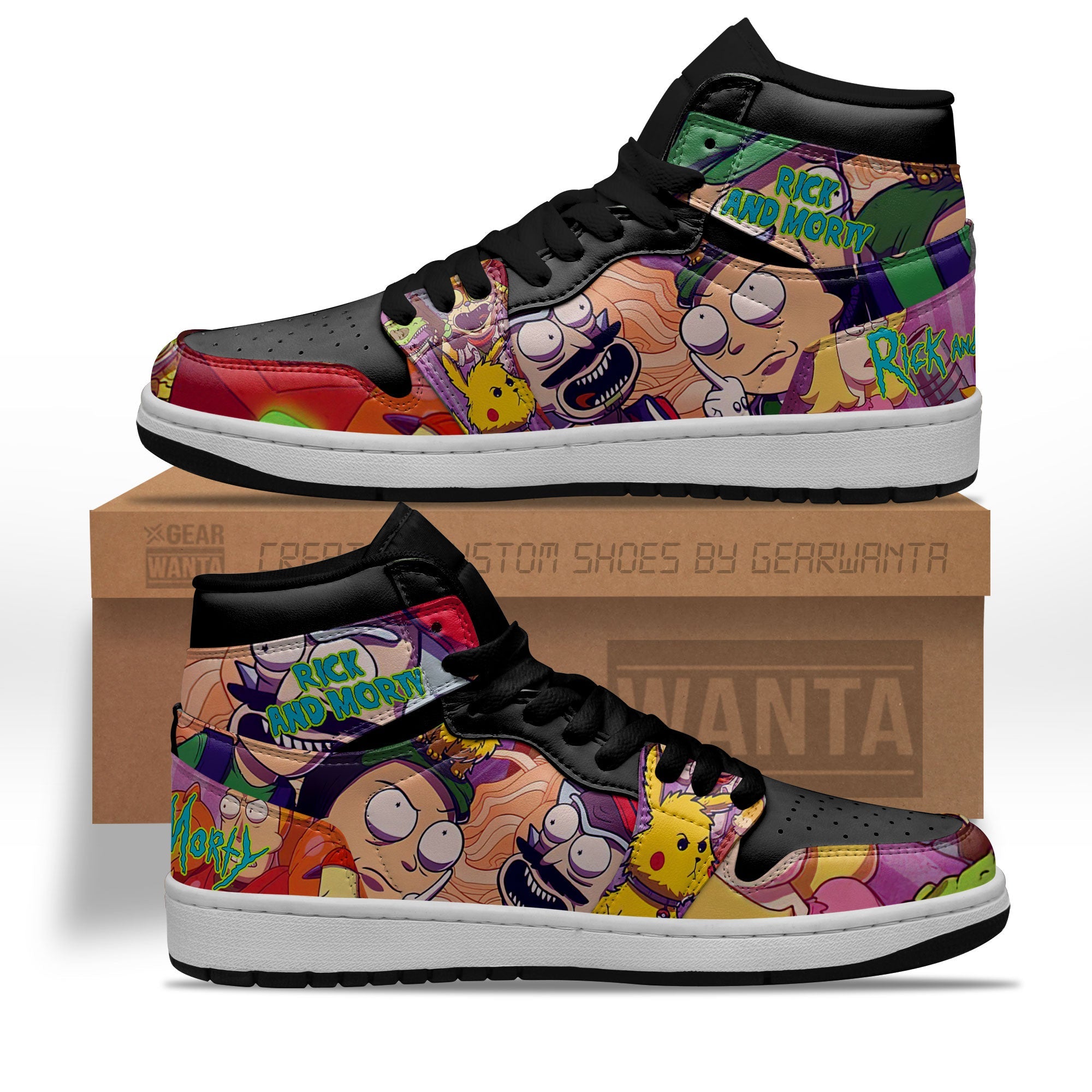 JWFancy Super Mario AJ1 High Sneakers Shoes For Men And Women
