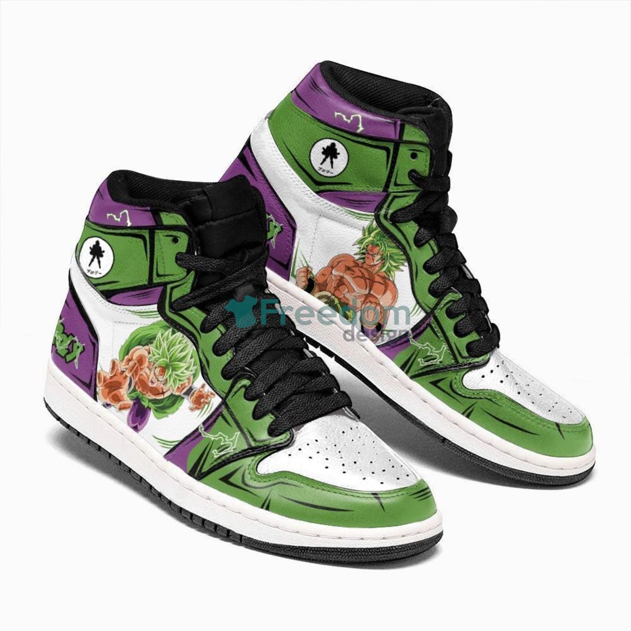 JWFancy Super Saiyan Broly AJ1 High Sneakers Shoes For Men And Women