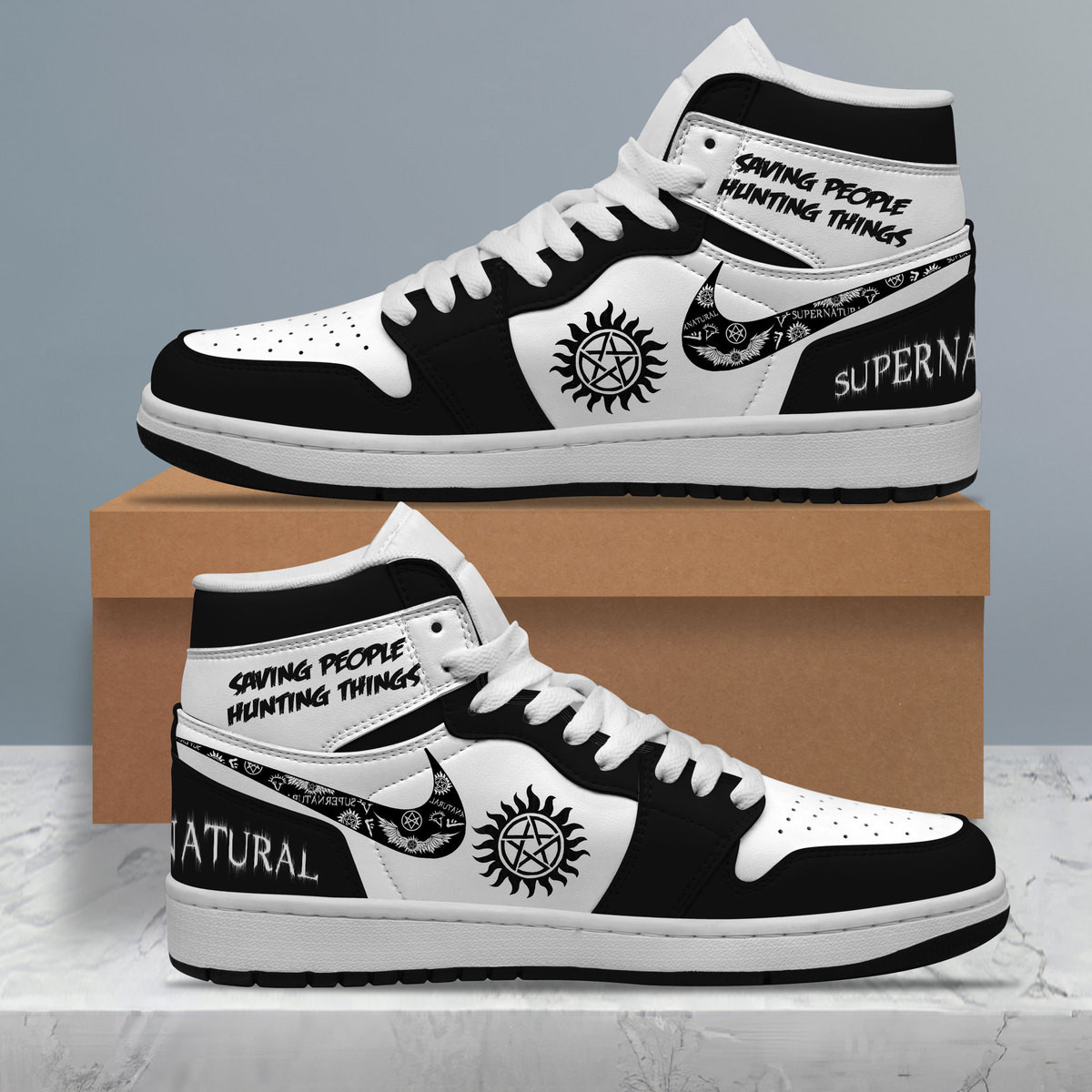 JWFancy Supernatural AJ1 High Sneakers Shoes For Men And Women