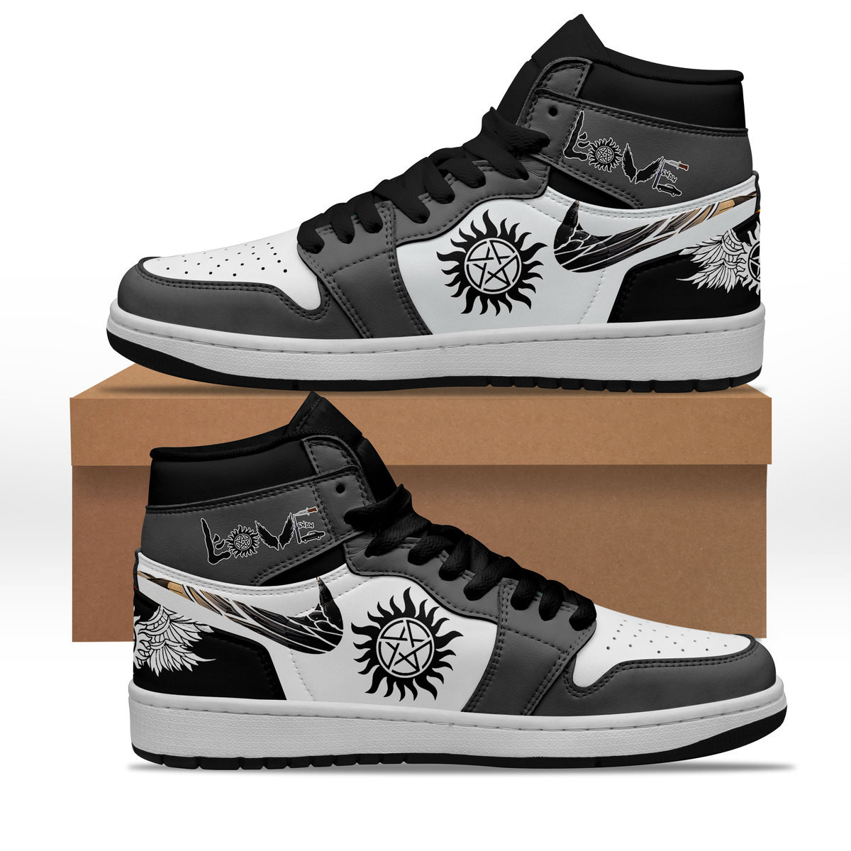 JWFancy Supernatural AJ1 High Sneakers Shoes For Men And Women