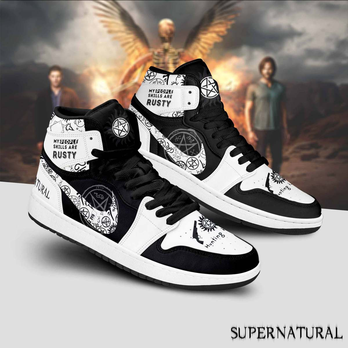 JWFancy Supernatural AJ1 High Sneakers Shoes For Men And Women