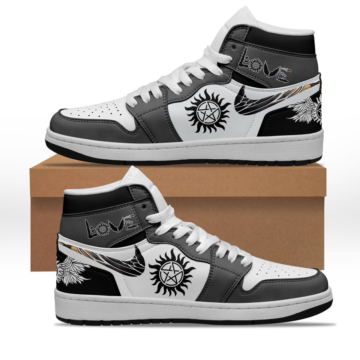 JWFancy Supernatural AJ1 High Sneakers Shoes For Men And Women