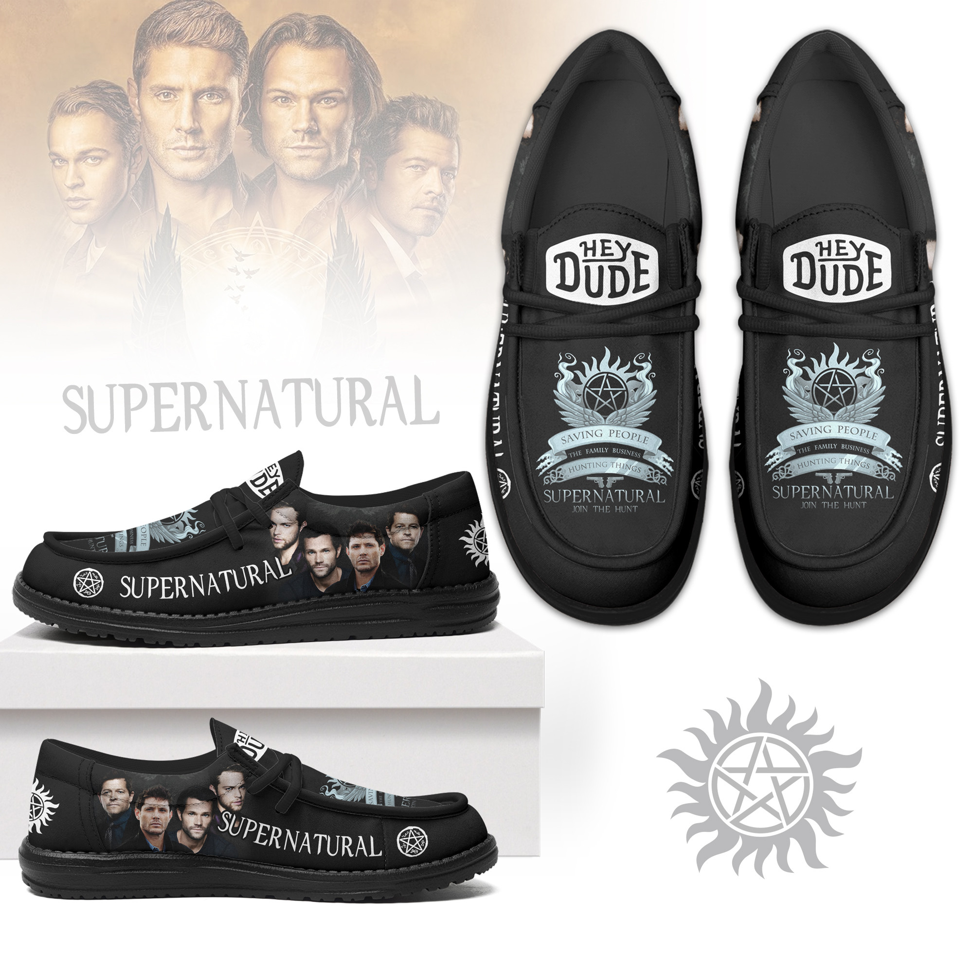 JWFancy Supernatural – Custom Name Hey Dude