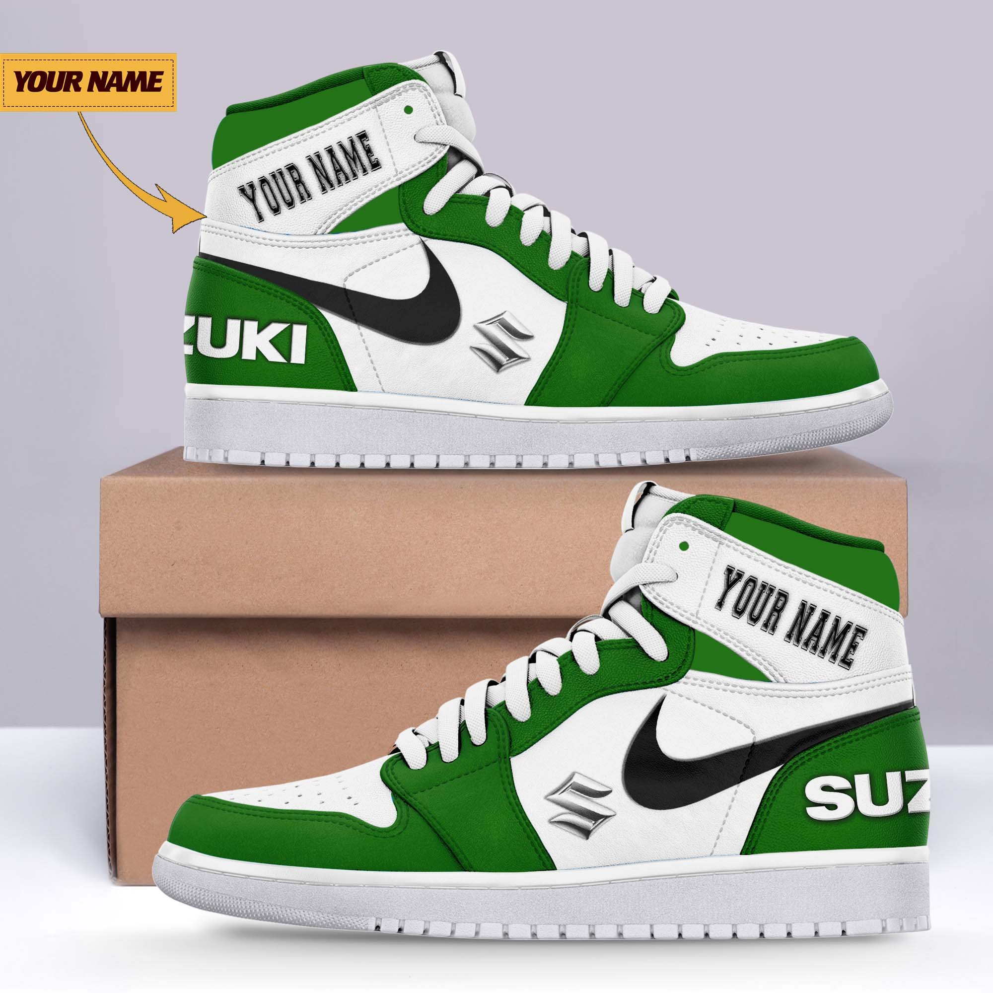 JWFancy Suzuki AJ1 High Sneakers Shoes For Men And Women