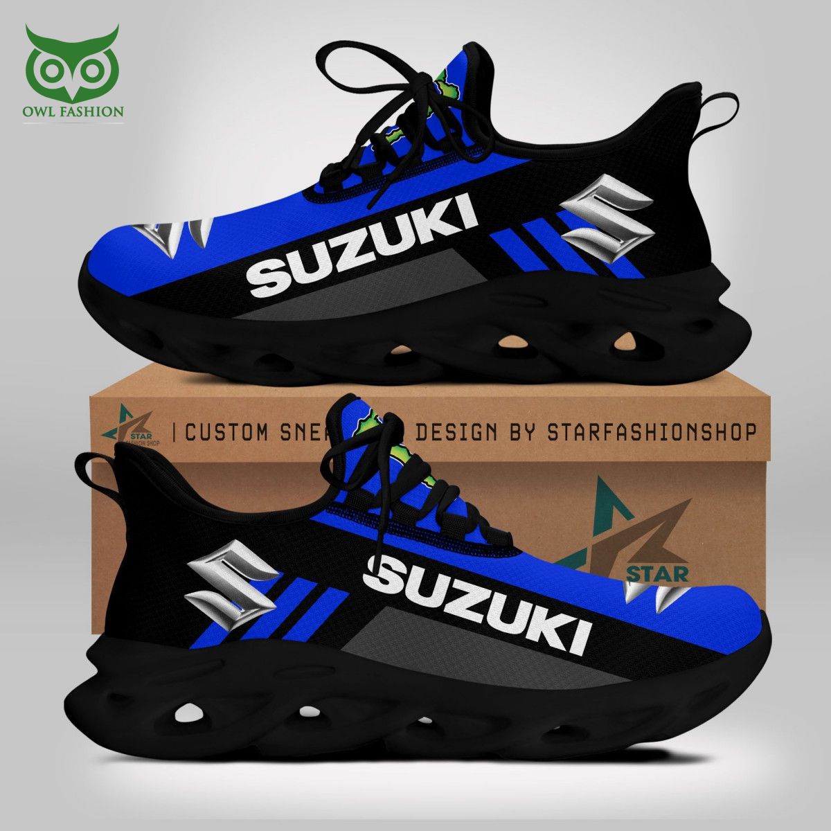JWFancy Suzuki Motor Racing Max Soul Shoes Sneakers For Men And Women