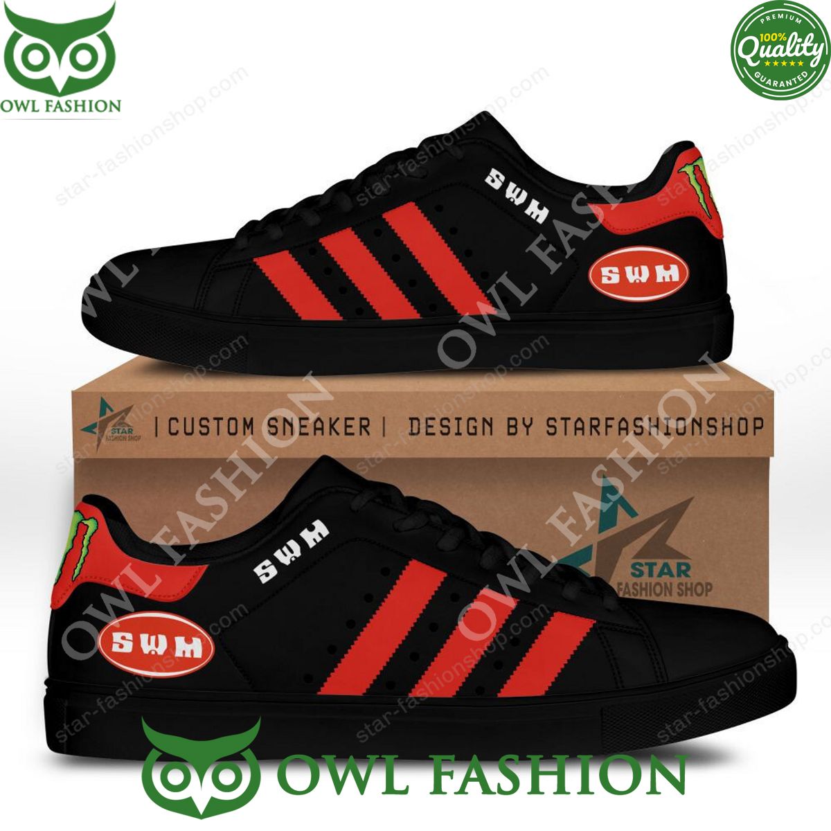 JWFancy SWM Motorcycles Italian Skate Stan Shoes Sneakes For Men And Women