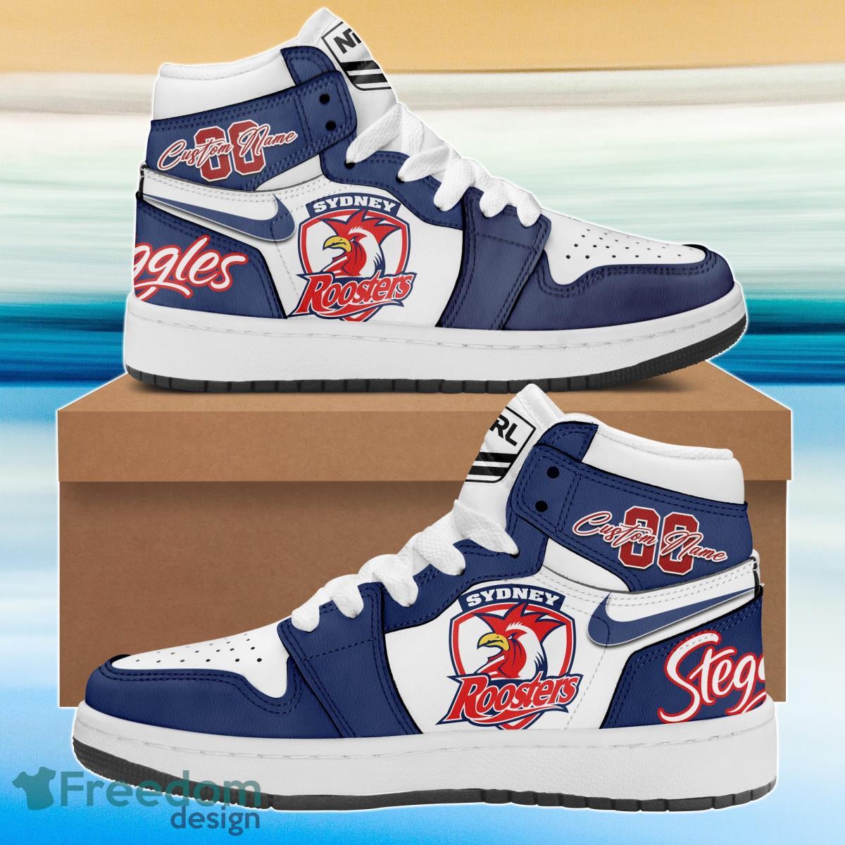 JWFancy Sydney Roosters AJ1 High Sneakers Shoes For Men And Women