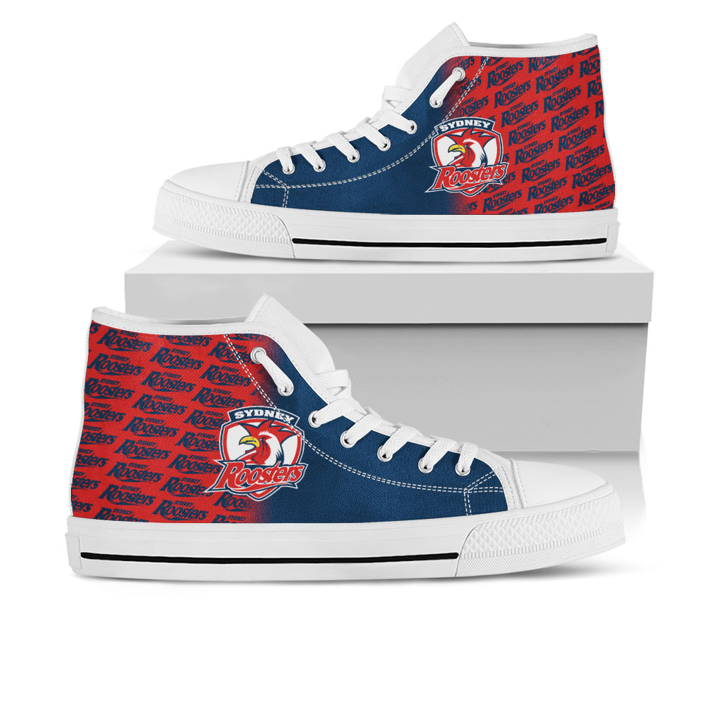 JWFancy Sydney Roosters High Top Canvas Sneakers Shoes For Men And Women
