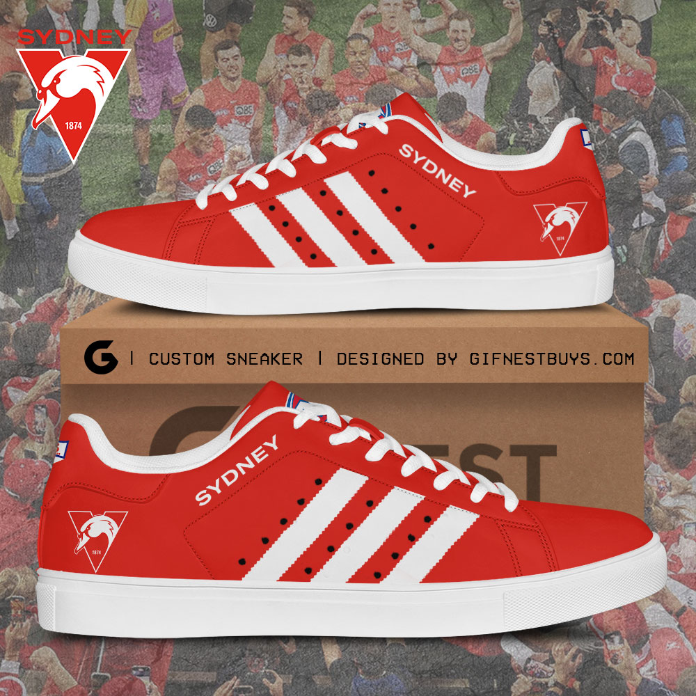 JWFancy Sydney Swans Skate Stan Shoes Sneakes For Men And Women