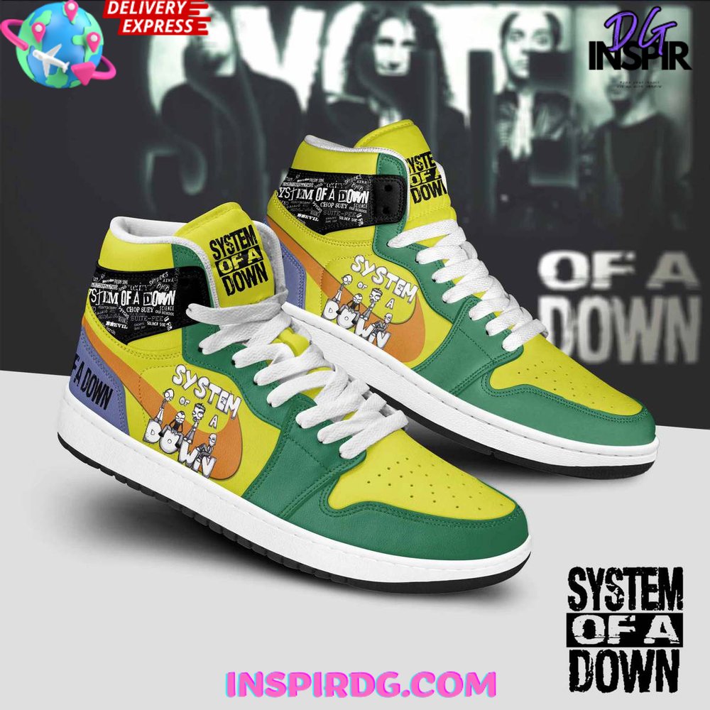 JWFancy System of a Down AJ1 High Sneakers Shoes For Men And Women