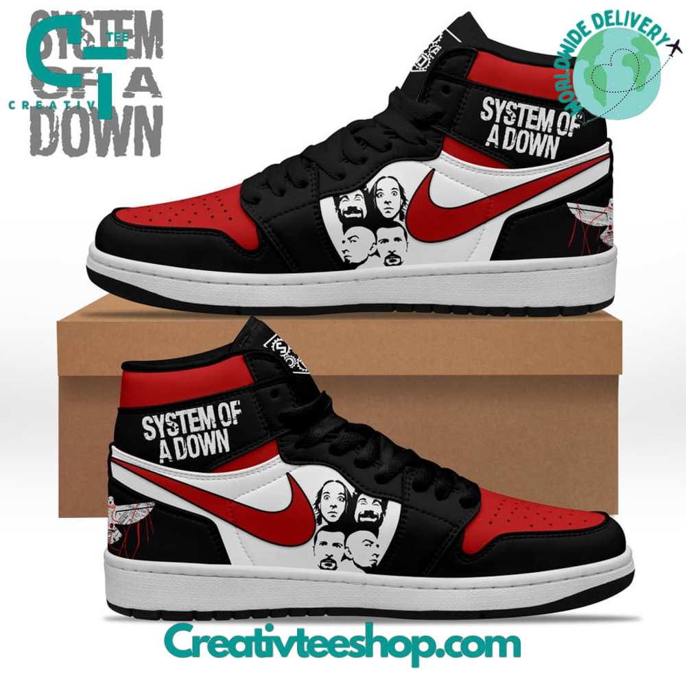 JWFancy System Of A Down AJ1 High Sneakers Shoes For Men And Women