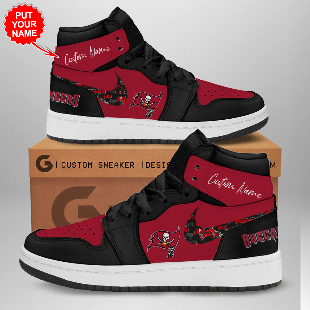 JWFancy Tampa Bay Buccaneers AJ1 High Sneakers Shoes For Men And Women
