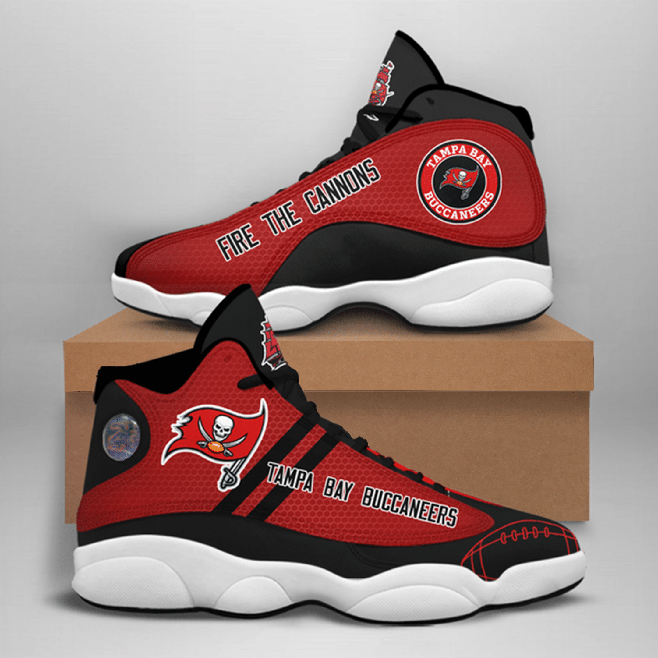 JWFancy Tampa Bay Buccaneers AJ13 Sneakers Shoes For Men And Women