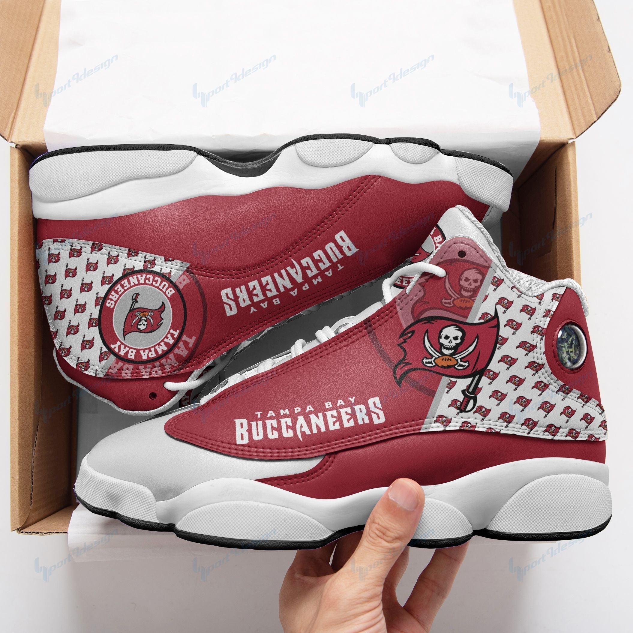 JWFancy Tampa Bay Buccaneers AJ13 Sneakers Shoes For Men And Women